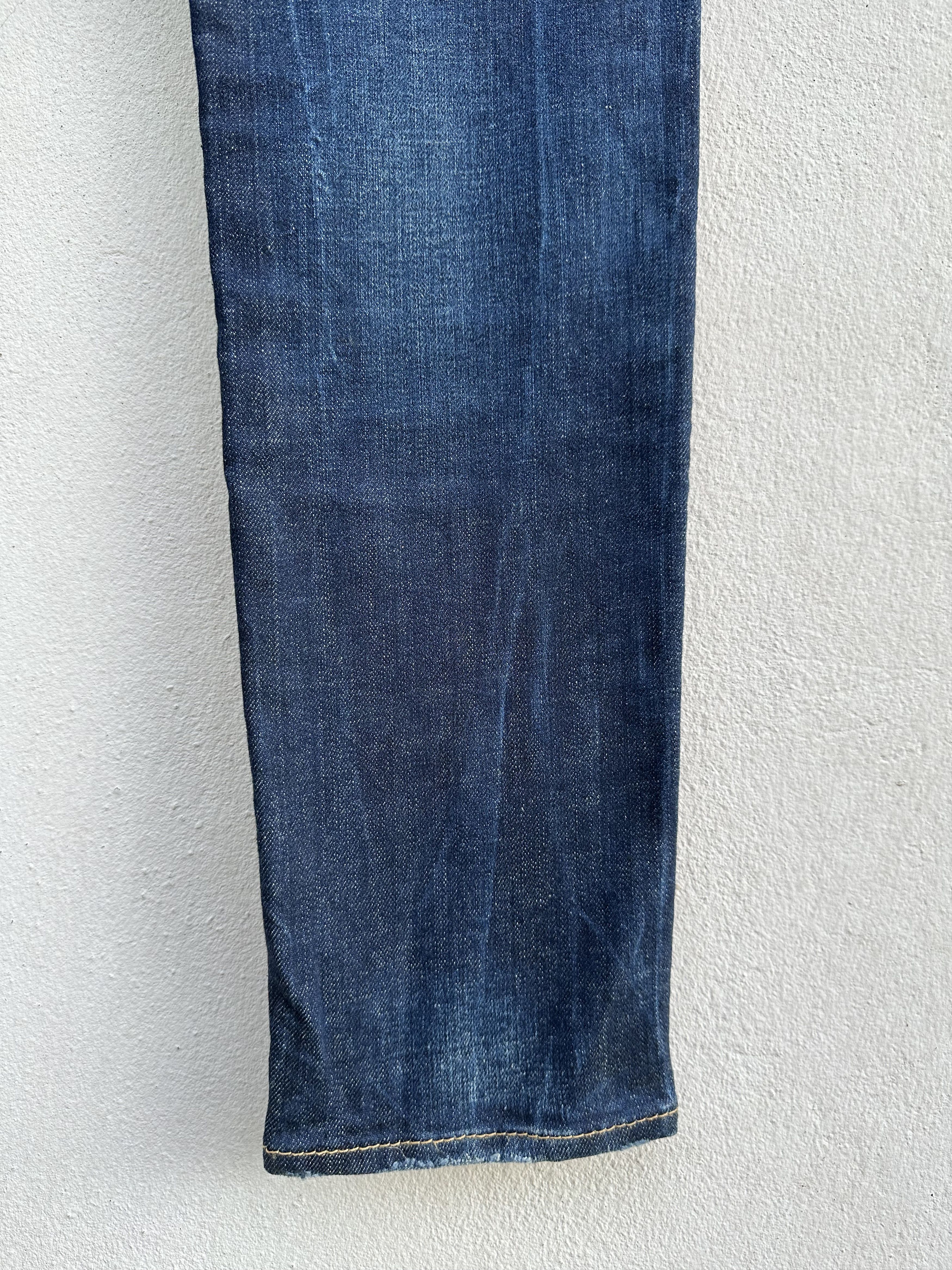 Dsquared2 Dsquared2 Two Tone Waxed Distressed Denim Jeans Size US 32 / EU 48 - 19 Thumbnail