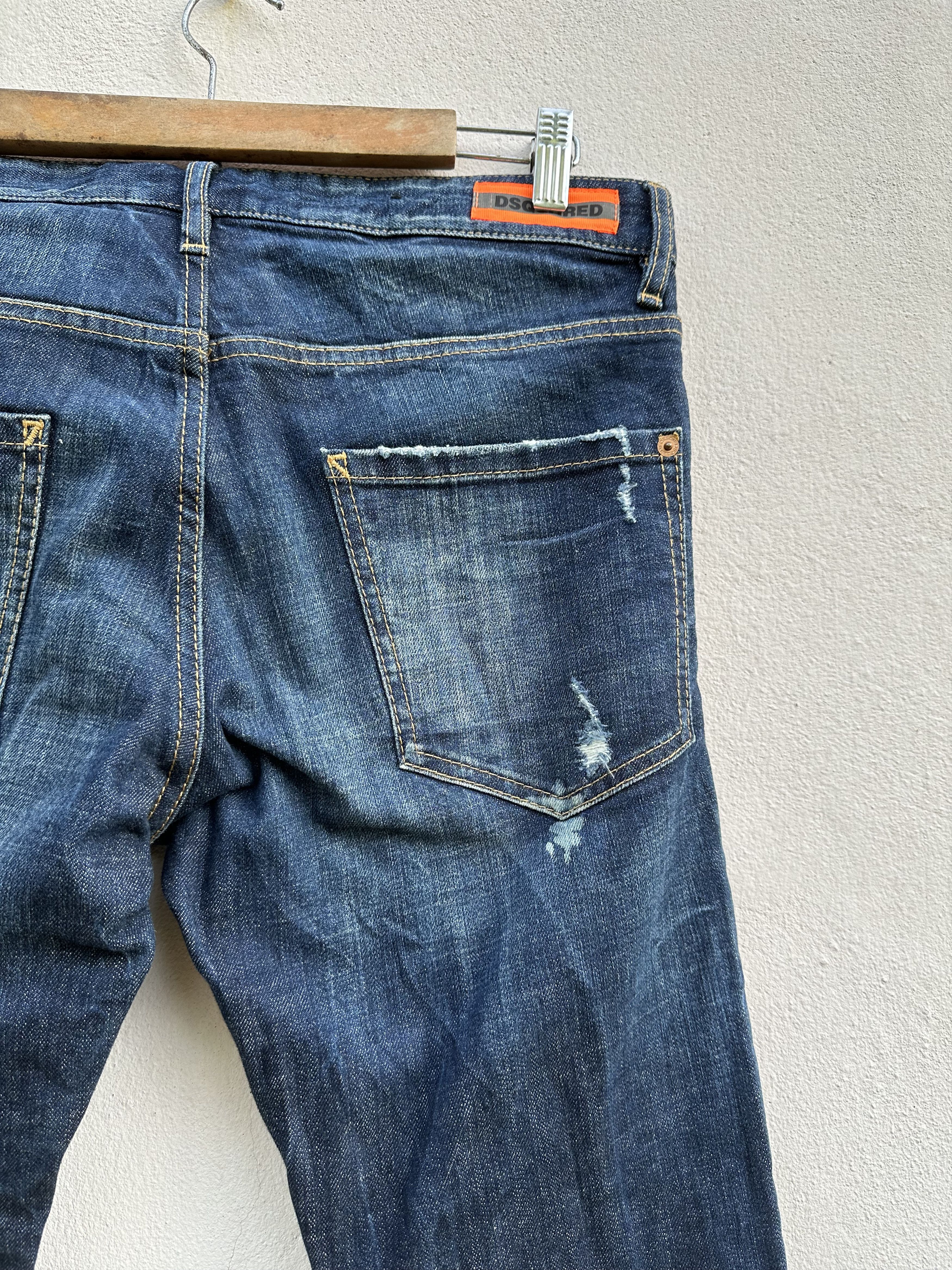 Dsquared2 Dsquared2 Two Tone Waxed Distressed Denim Jeans Size US 32 / EU 48 - 17 Thumbnail