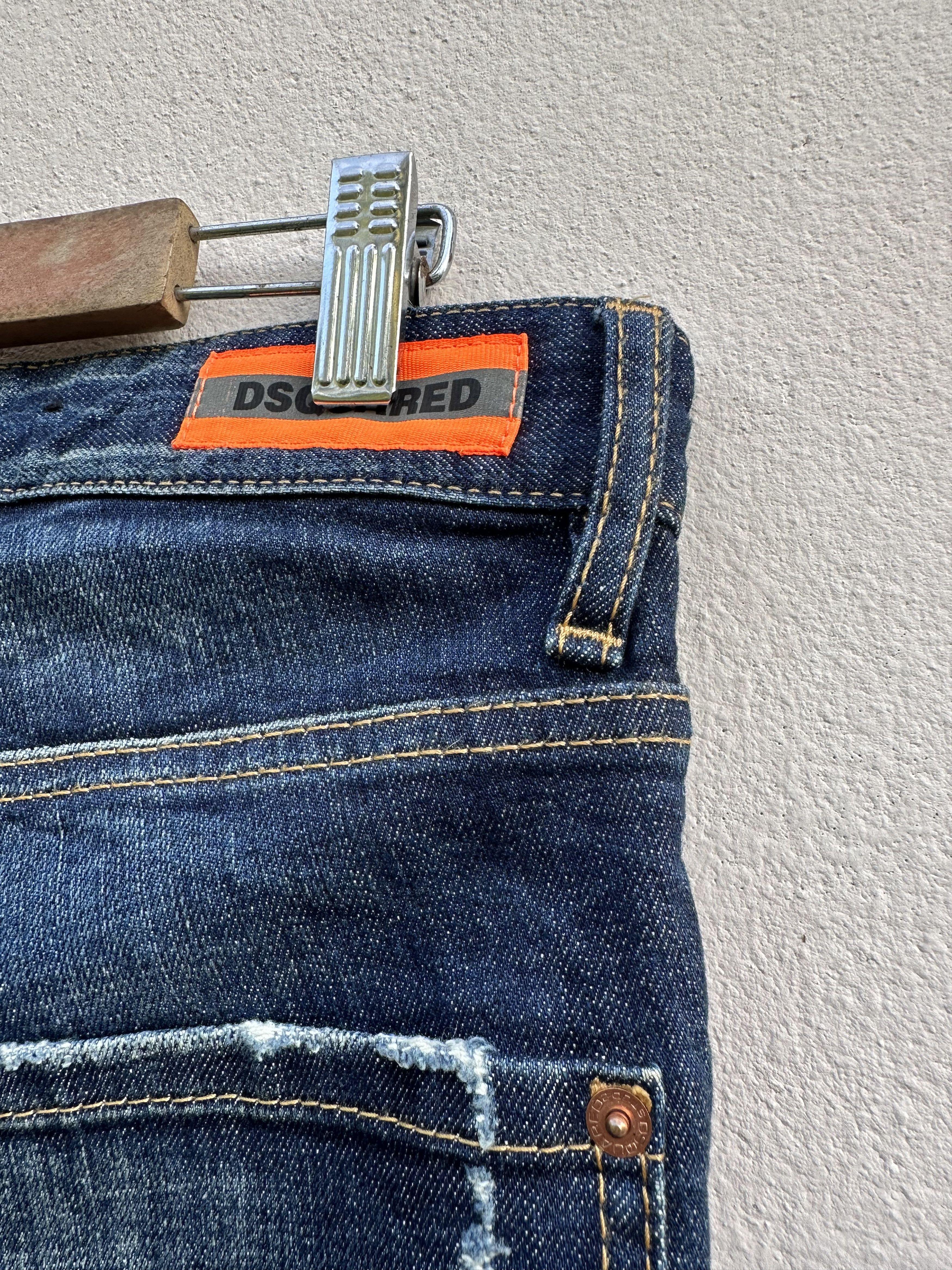 Dsquared2 Dsquared2 Two Tone Waxed Distressed Denim Jeans Size US 32 / EU 48 - 20 Thumbnail
