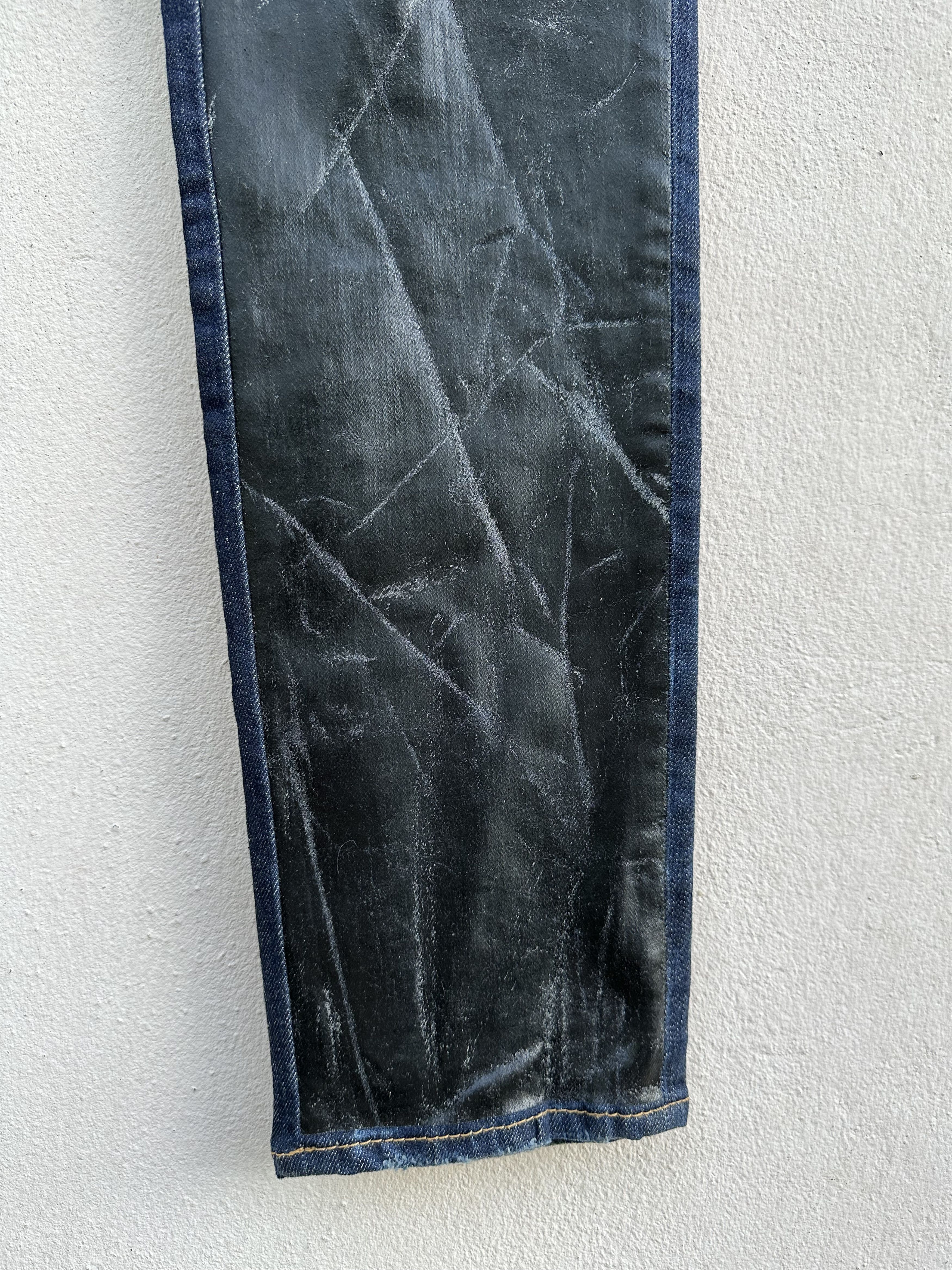 Dsquared2 Dsquared2 Two Tone Waxed Distressed Denim Jeans Size US 32 / EU 48 - 11 Thumbnail