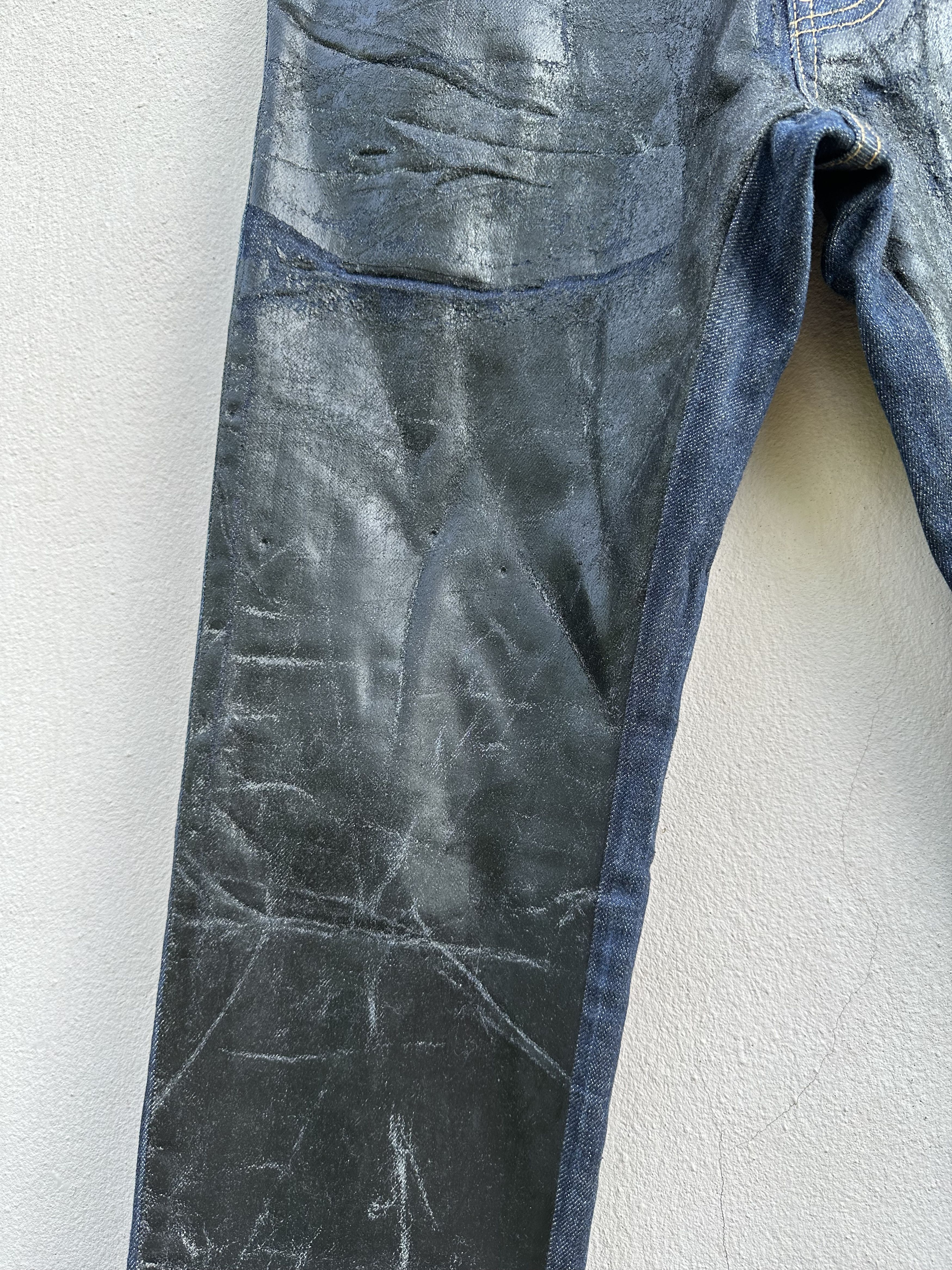 Dsquared2 Dsquared2 Two Tone Waxed Distressed Denim Jeans Size US 32 / EU 48 - 7 Thumbnail