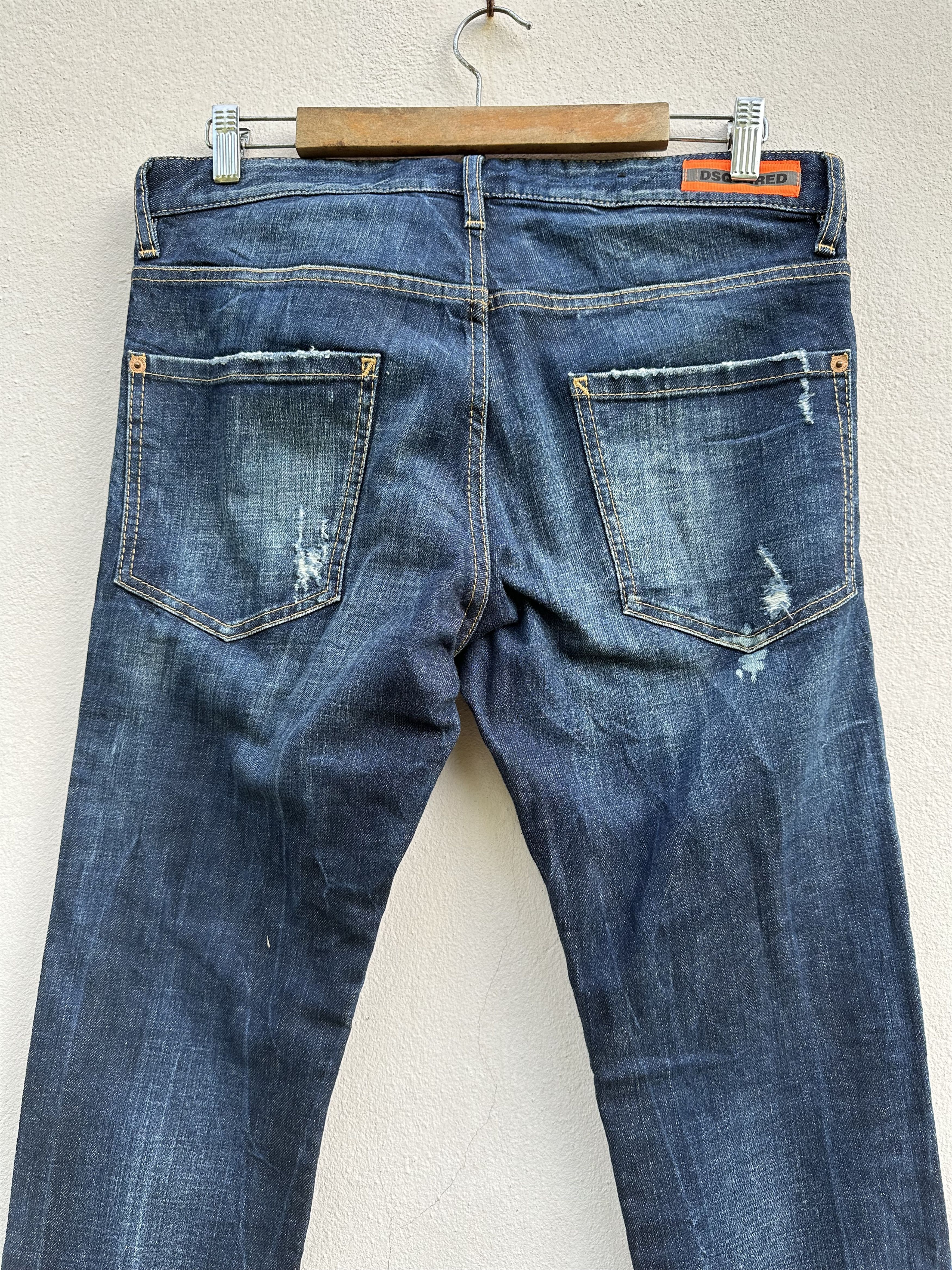 Dsquared2 Dsquared2 Two Tone Waxed Distressed Denim Jeans Size US 32 / EU 48 - 13 Thumbnail