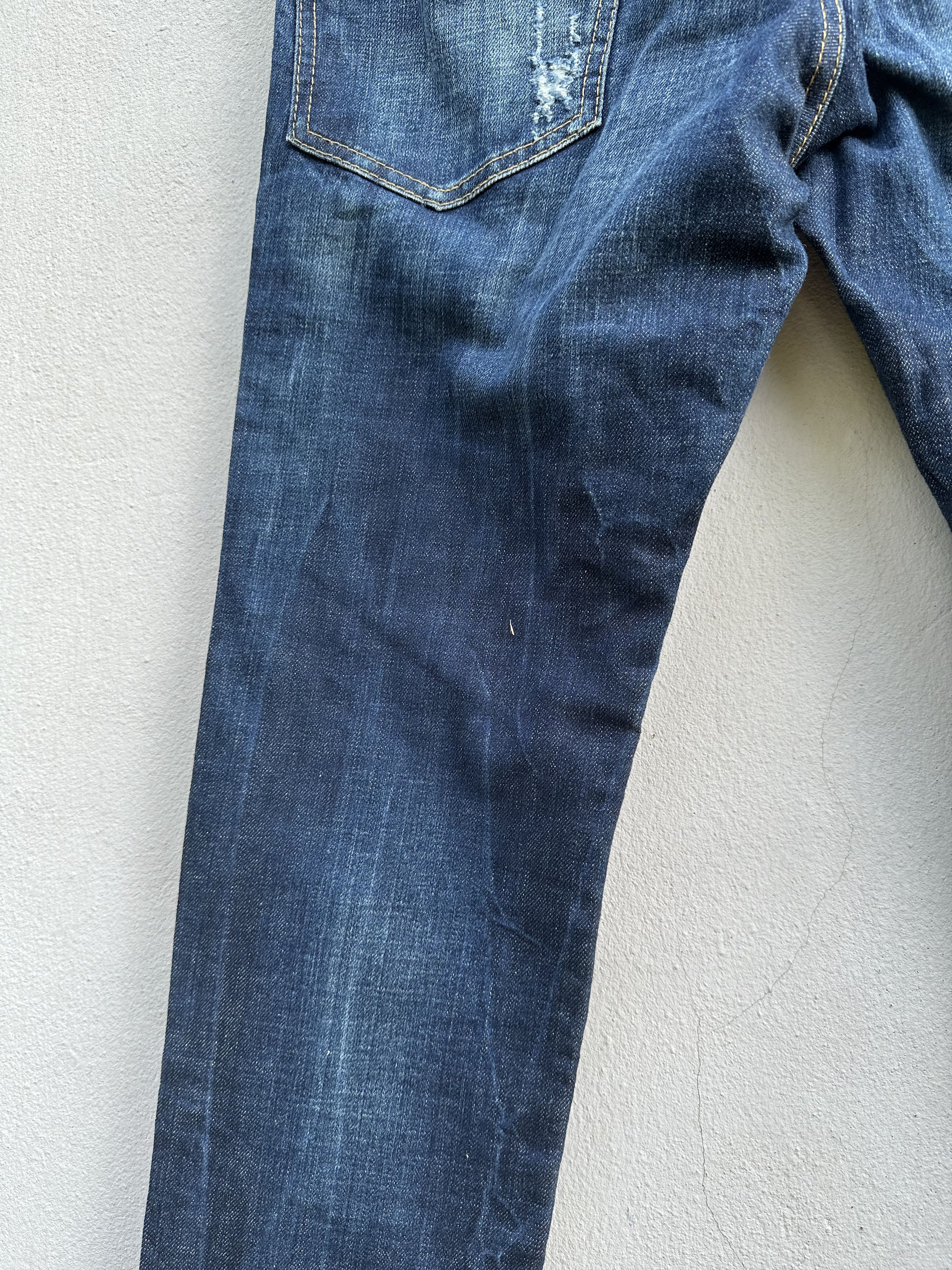Dsquared2 Dsquared2 Two Tone Waxed Distressed Denim Jeans Size US 32 / EU 48 - 15 Thumbnail