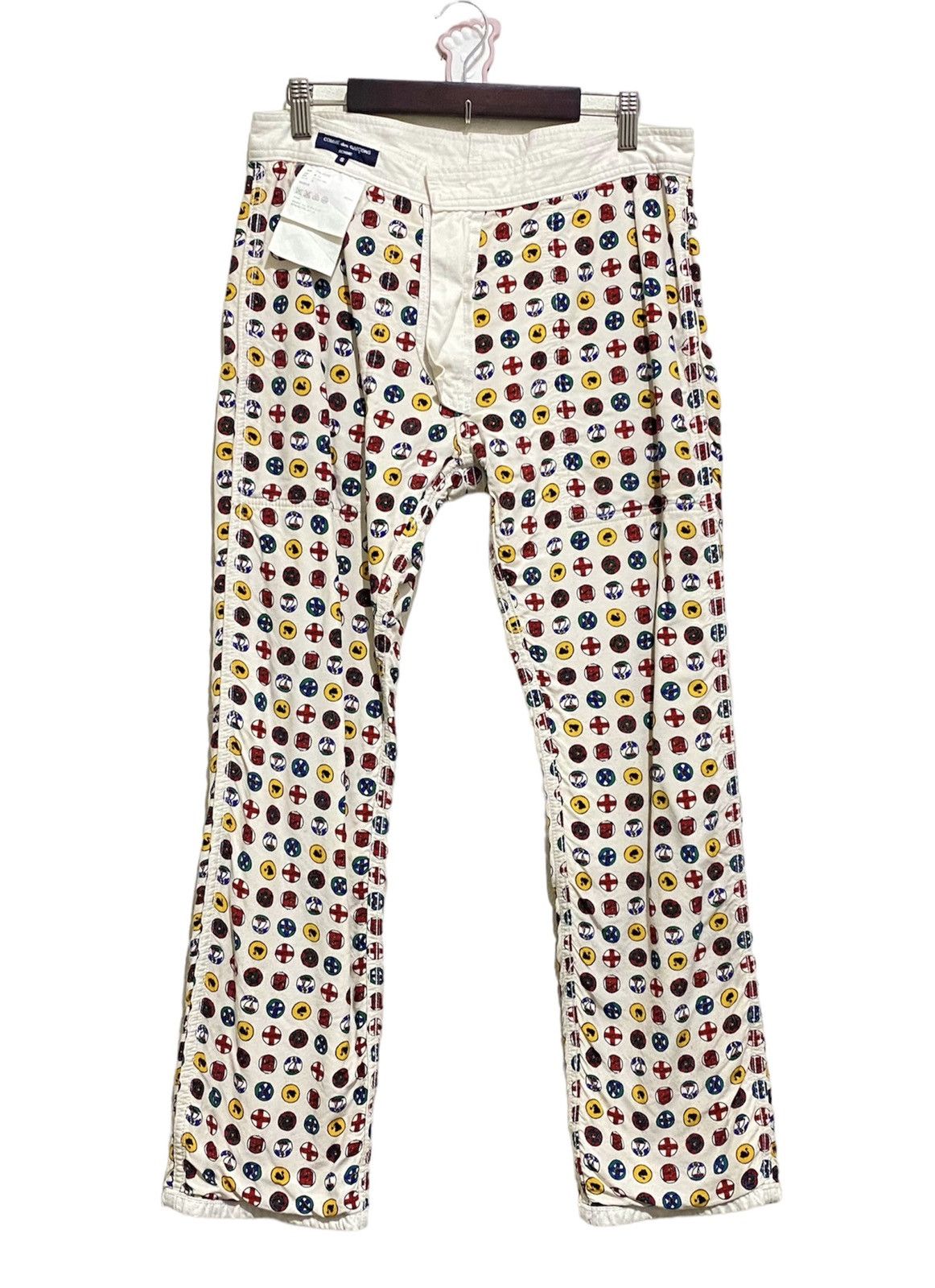 Comme des Garcons AD2003 COMME des GARÇONS HOMME multi Logos Pants Size US 31 - 1 Thumbnail