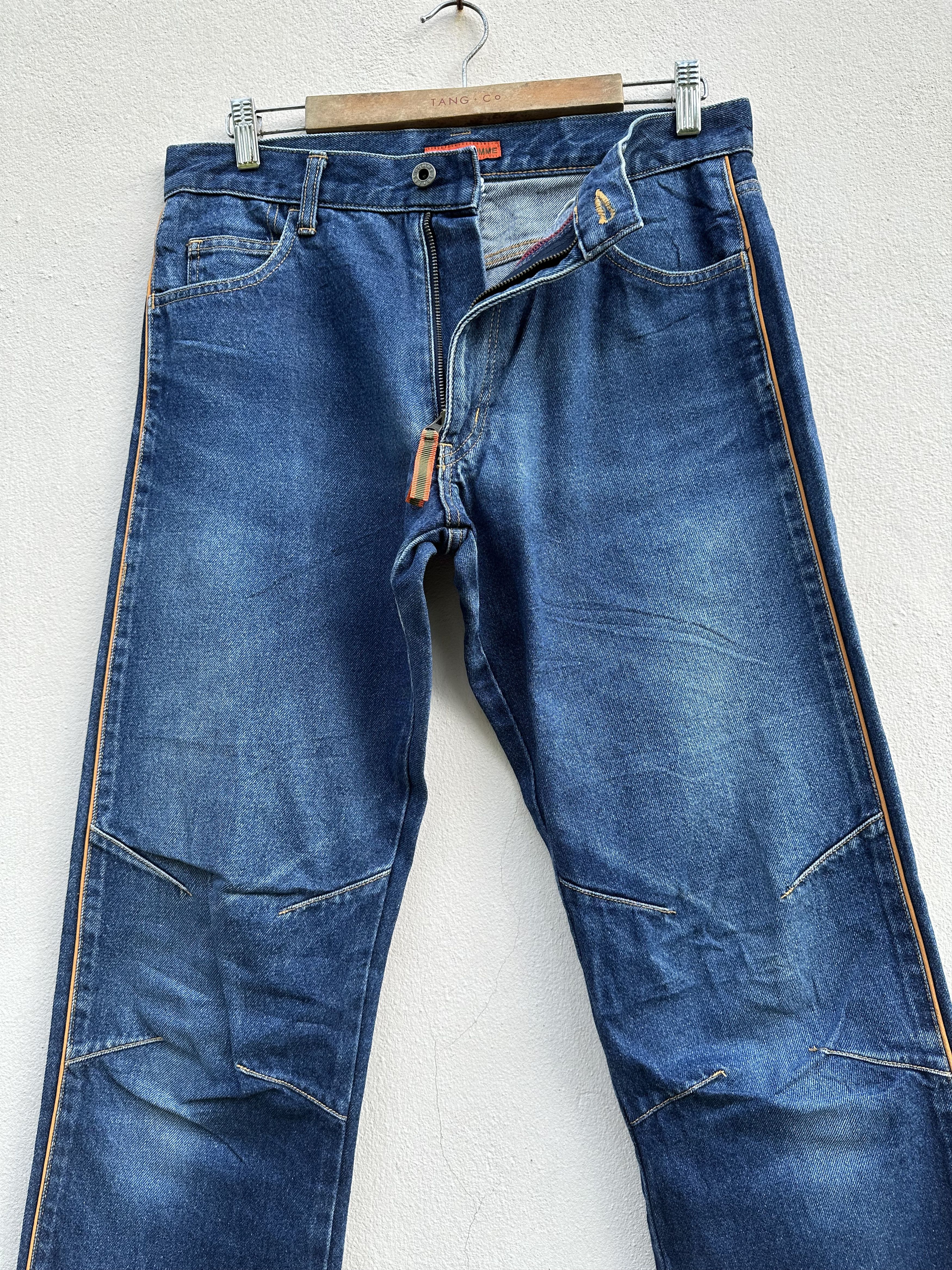 20471120 Rare!! Vtg 291295 Homme Side Striped Denim Jeans Size US 32 / EU 48 - 4 Thumbnail