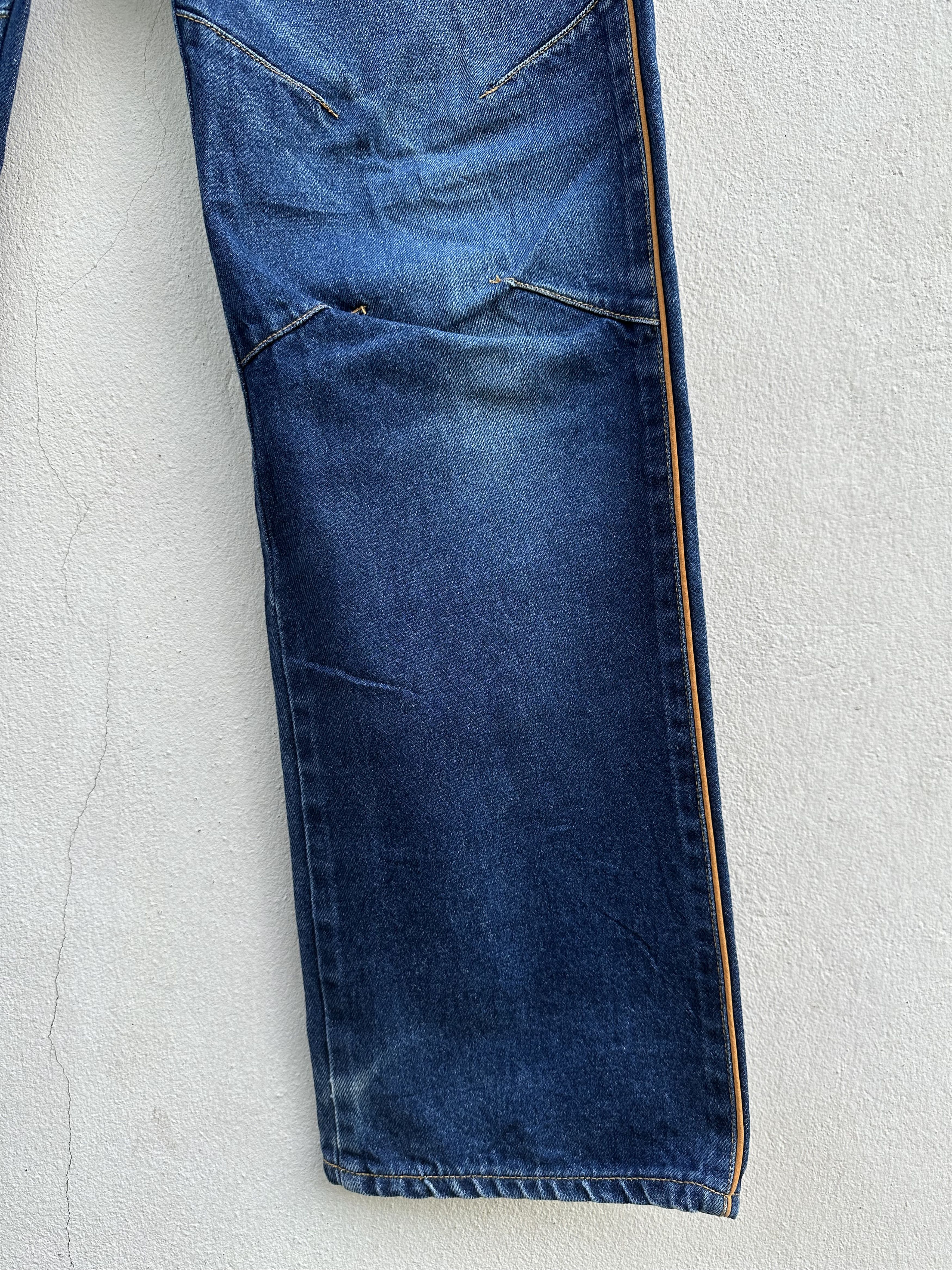 20471120 Rare!! Vtg 291295 Homme Side Striped Denim Jeans Size US 32 / EU 48 - 10 Thumbnail