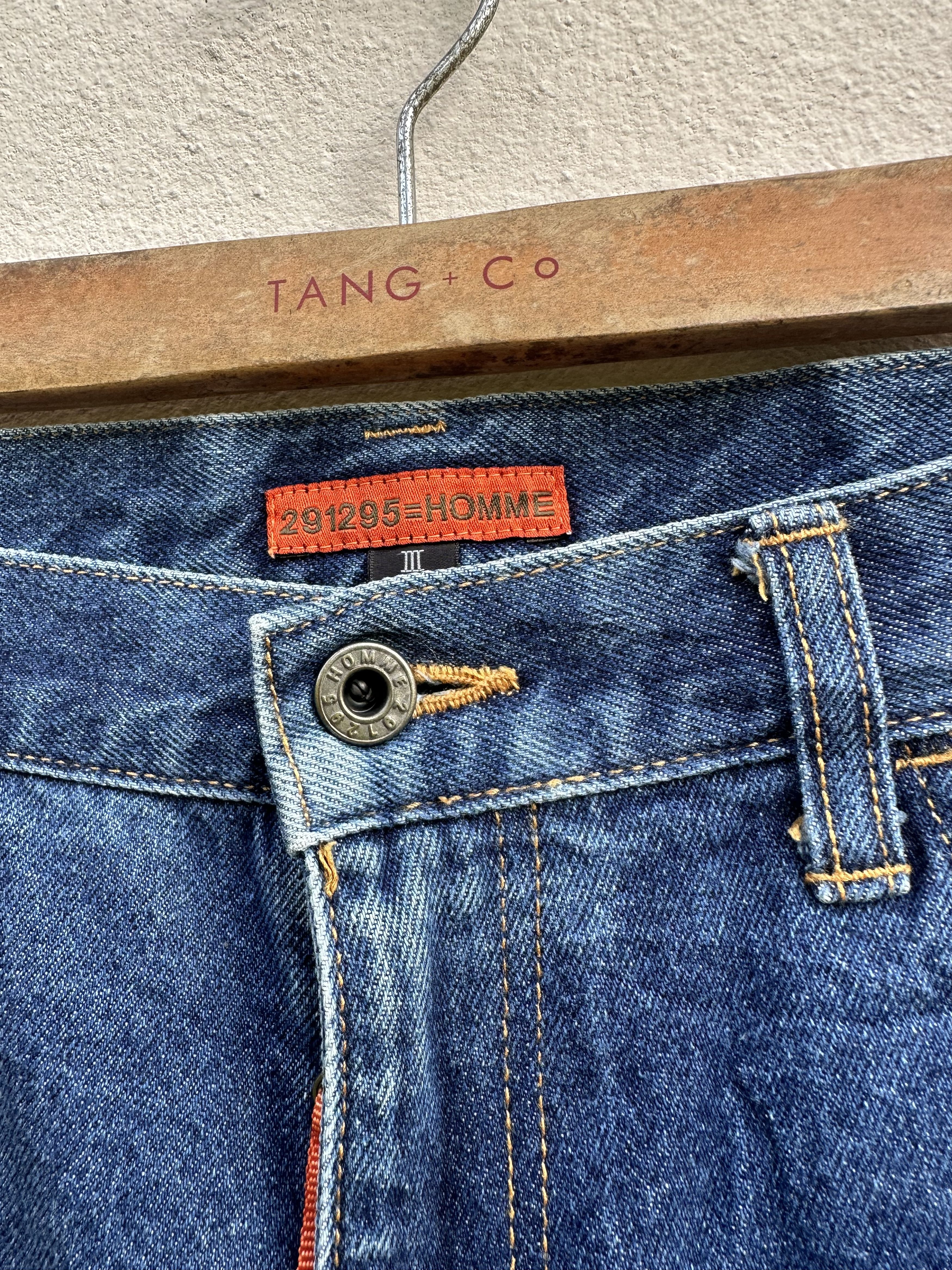 20471120 Rare!! Vtg 291295 Homme Side Striped Denim Jeans Size US 32 / EU 48 - 20 Thumbnail