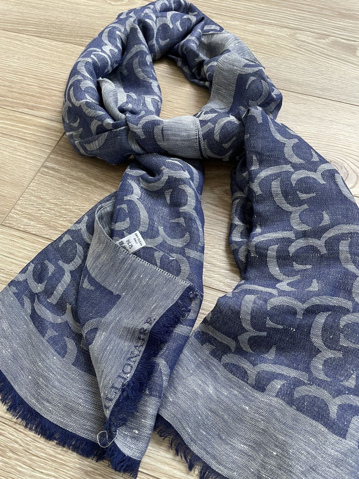 Billionaire Couture Billionare Couture Shawl Monogram BB Linen Scarf Auth Wrap Size ONE SIZE - 9 Thumbnail