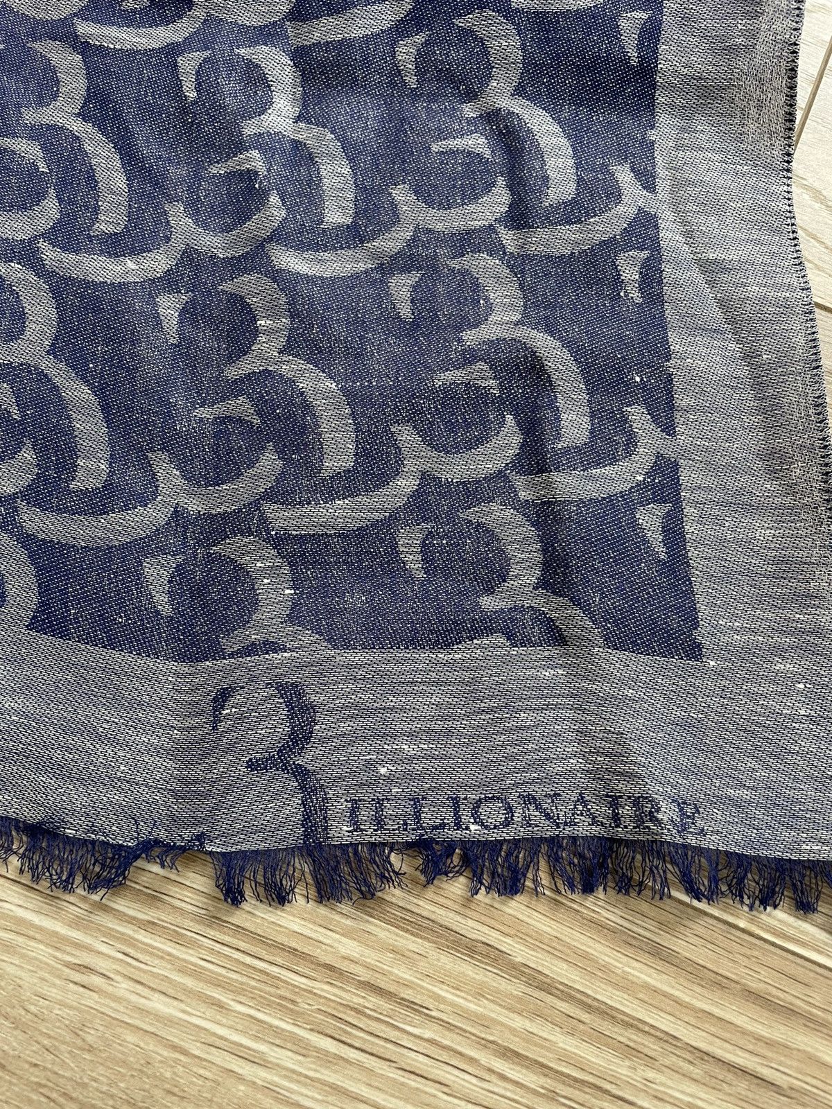 Billionaire Couture Billionare Couture Shawl Monogram BB Linen Scarf Auth Wrap Size ONE SIZE - 7 Thumbnail