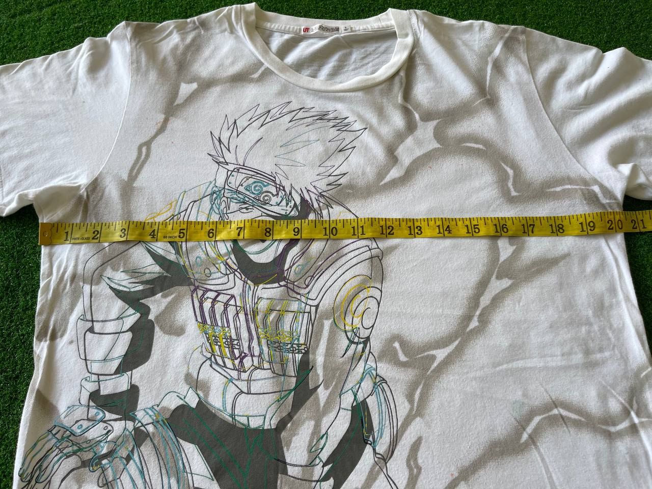 Anime × Cartoon Network × Vintage Naruto Kakashi Hatake Overprint Anime White/ Evangelion Size US L / EU 52-54 / 3 - 4 Thumbnail