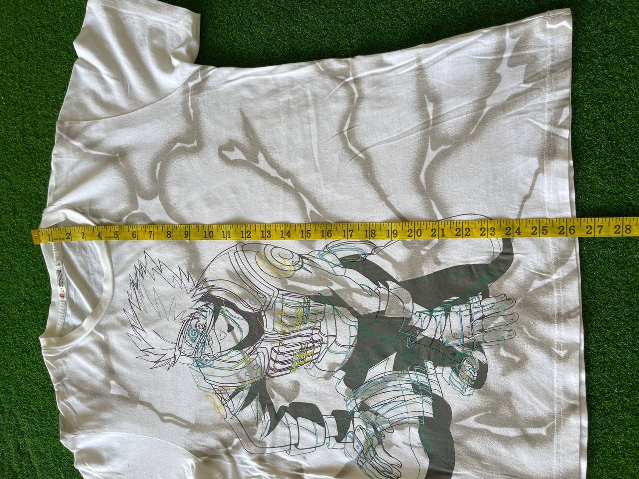 Anime × Cartoon Network × Vintage Naruto Kakashi Hatake Overprint Anime White/ Evangelion Size US L / EU 52-54 / 3 - 5 Thumbnail