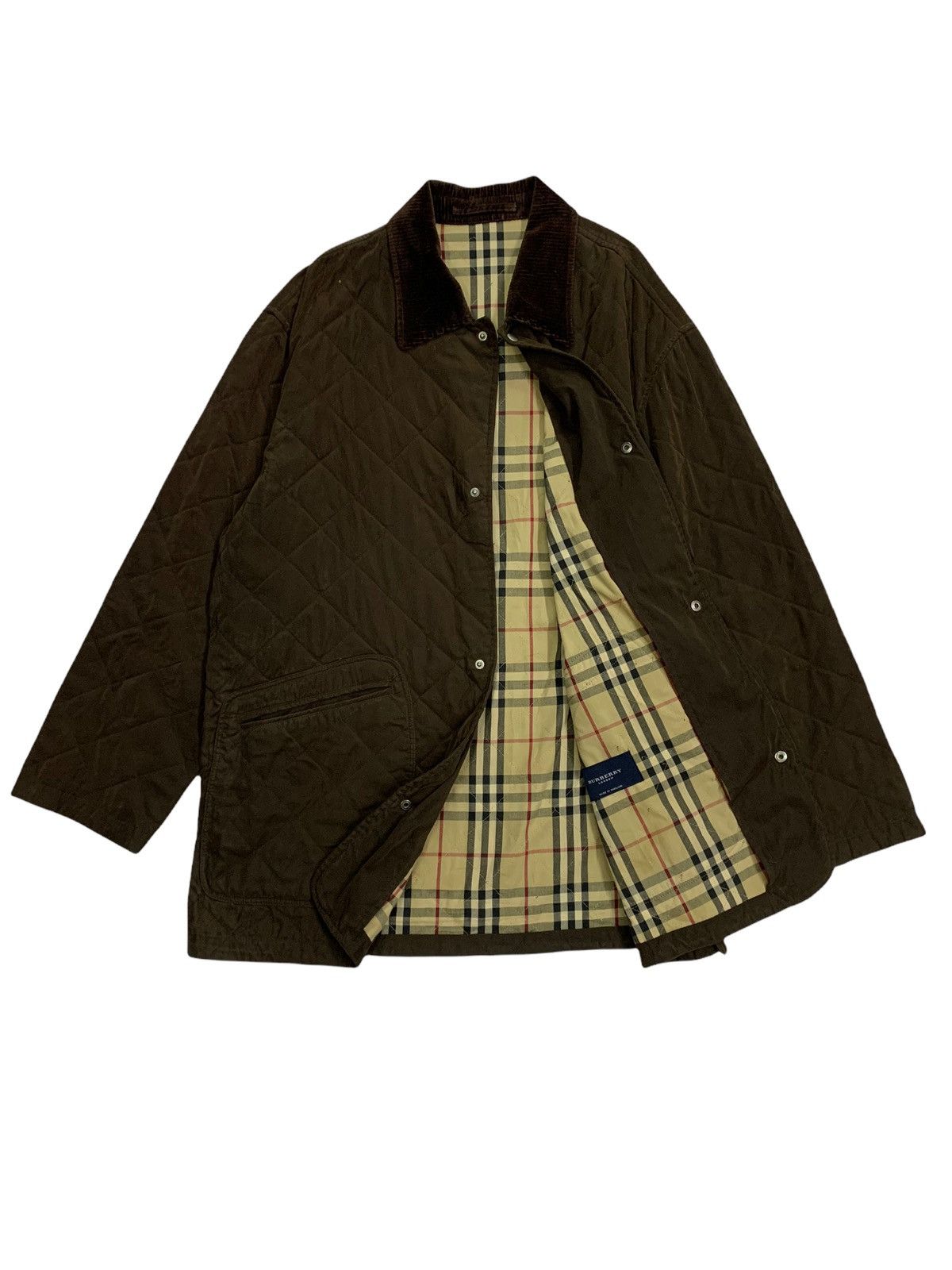 Burberry 🔥VTG BURBERRY NOVACHECK QUILTED JACKETS Size US L / EU 52-54 / 3 - 2 Thumbnail