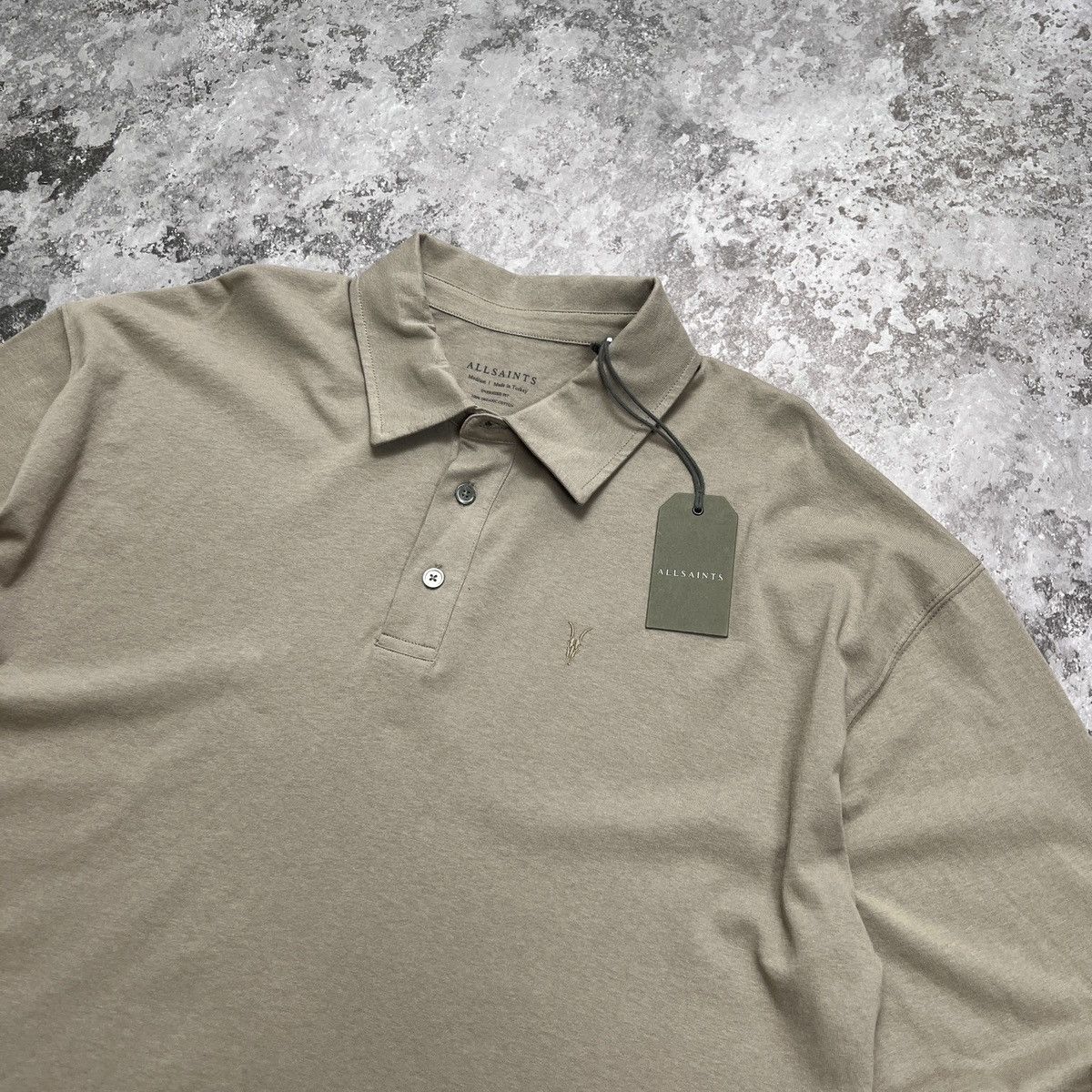 Allsaints × Vintage Allsaints Lex LS Polo Oversized Size US M / EU 48-50 / 2 - 2 Thumbnail
