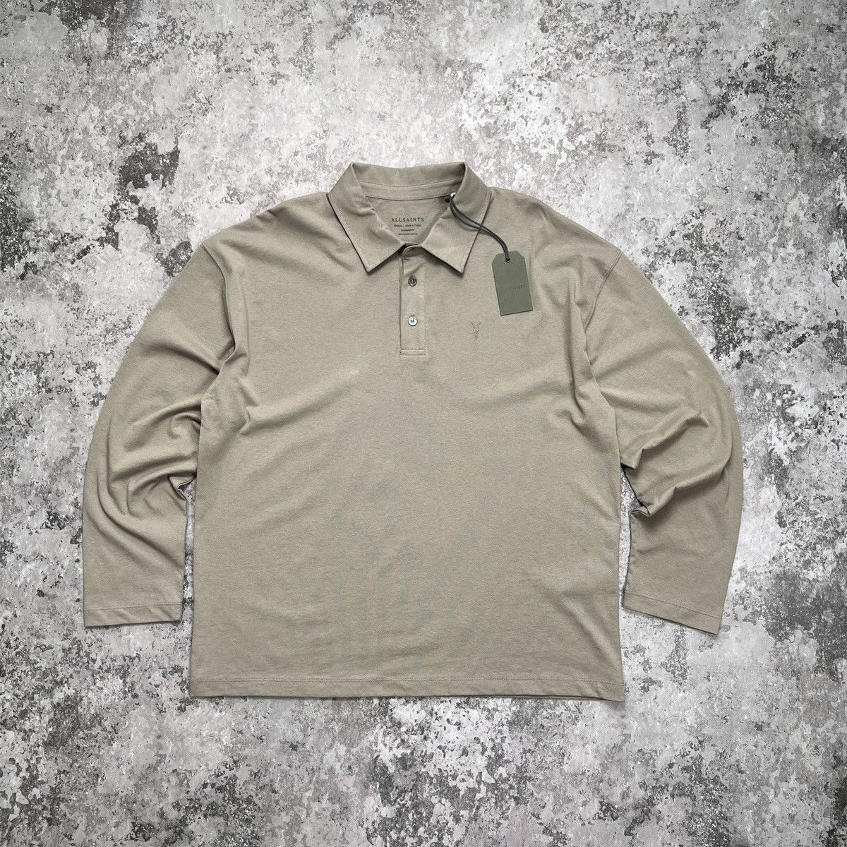 Allsaints × Vintage Allsaints Lex LS Polo Oversized Size US M / EU 48-50 / 2 - 1 Thumbnail