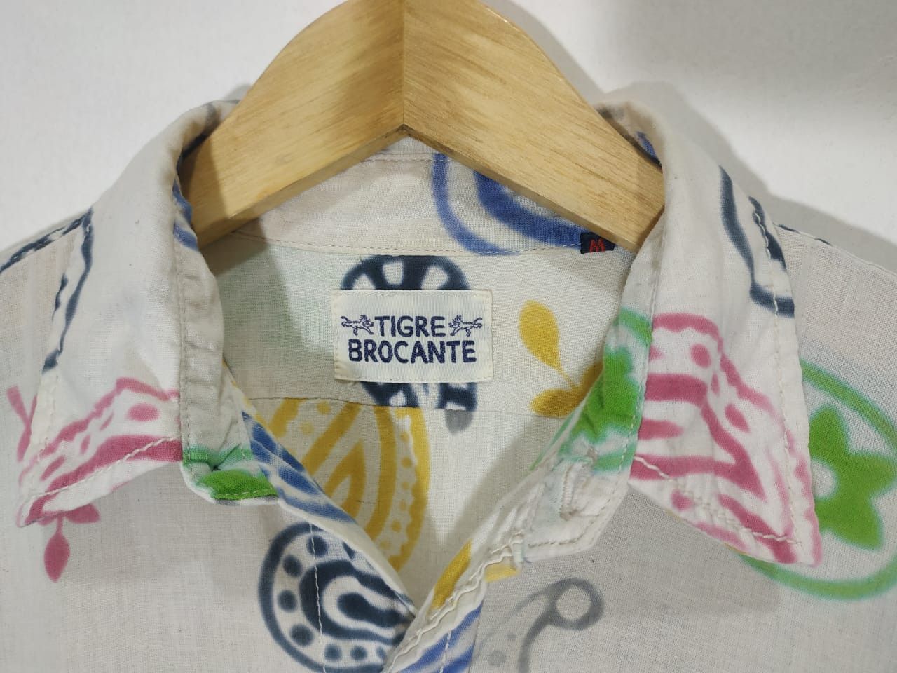Japanese Brand Fit S to M, Tigre Brocante Paisley Shirt Size US M / EU 48-50 / 2 - 5 Thumbnail