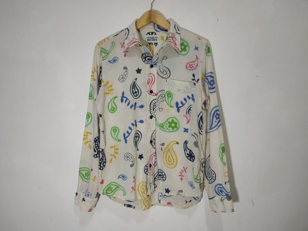 Japanese Brand Fit S to M, Tigre Brocante Paisley Shirt Size US M / EU 48-50 / 2 - 1 Thumbnail