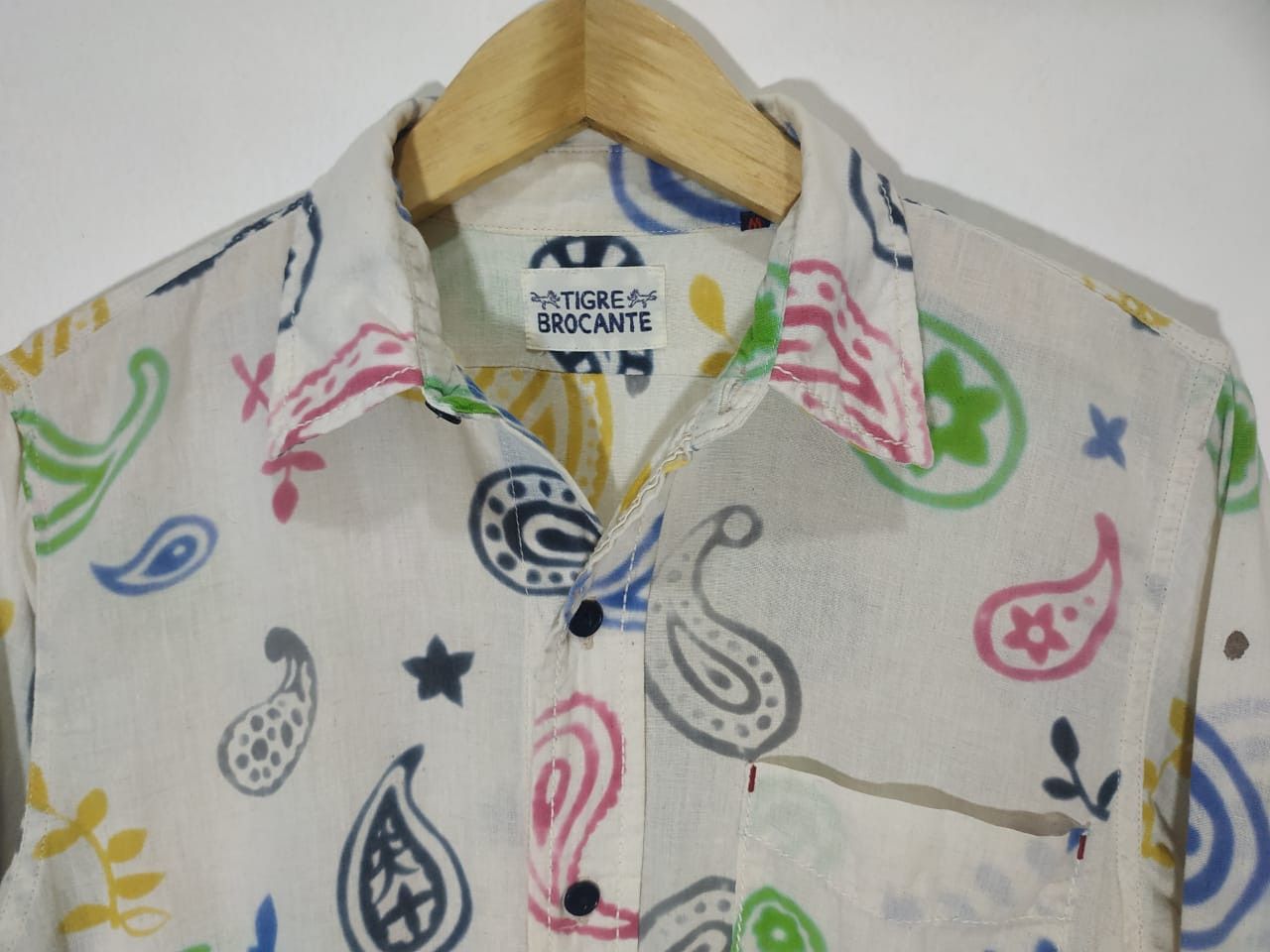 Japanese Brand Fit S to M, Tigre Brocante Paisley Shirt Size US M / EU 48-50 / 2 - 9 Thumbnail