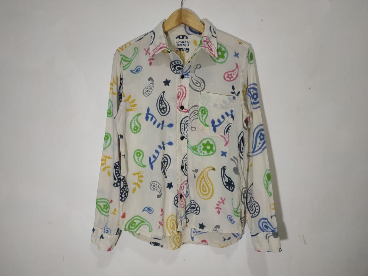 Japanese Brand Fit S to M, Tigre Brocante Paisley Shirt Size US M / EU 48-50 / 2 - 3 Thumbnail