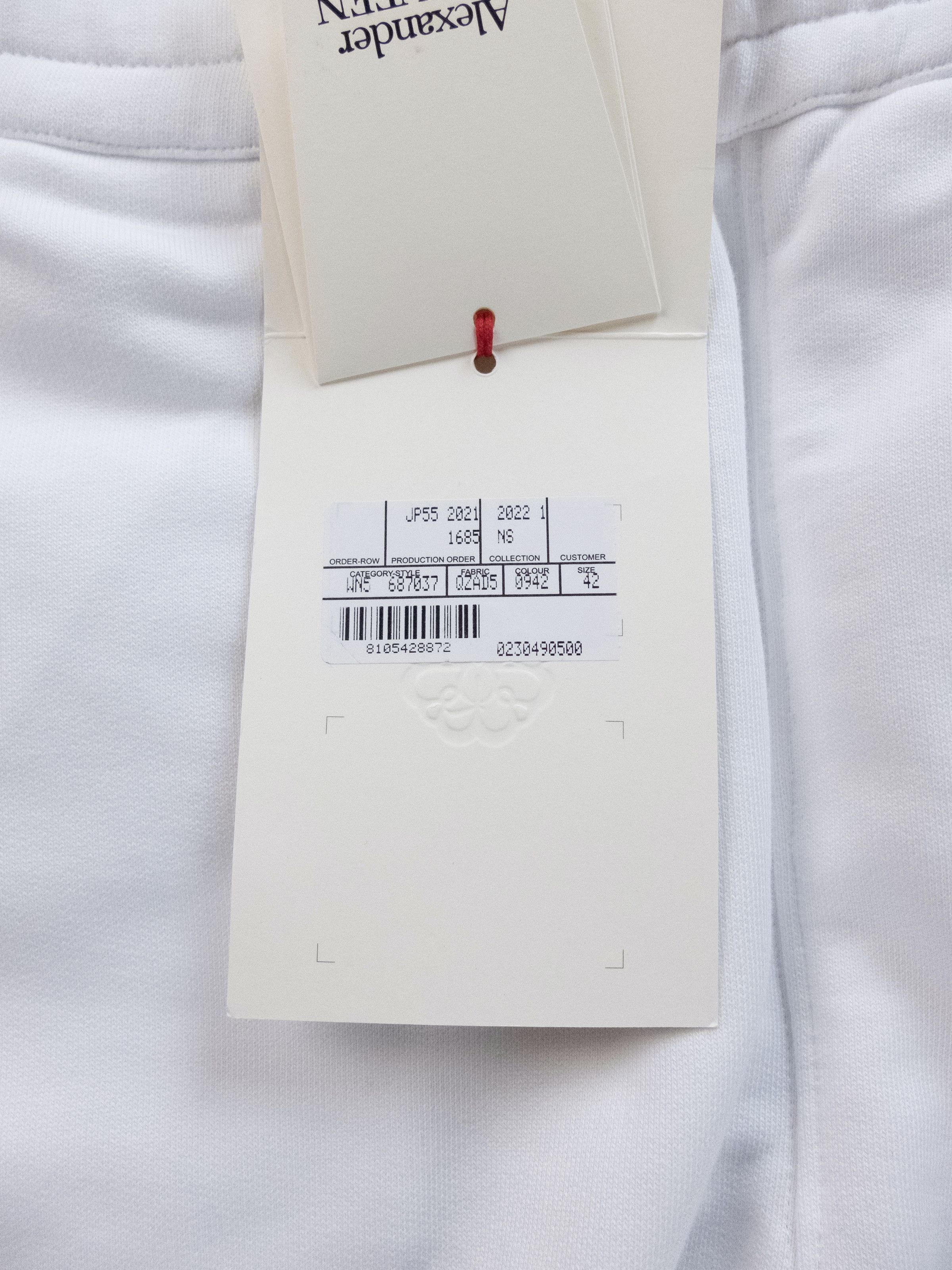 Alexander McQueen ALEXANDER MCQUEEN white graphic logo sweatpants 6 42 q Size 28" / US 6 / IT 42 - 3 Thumbnail
