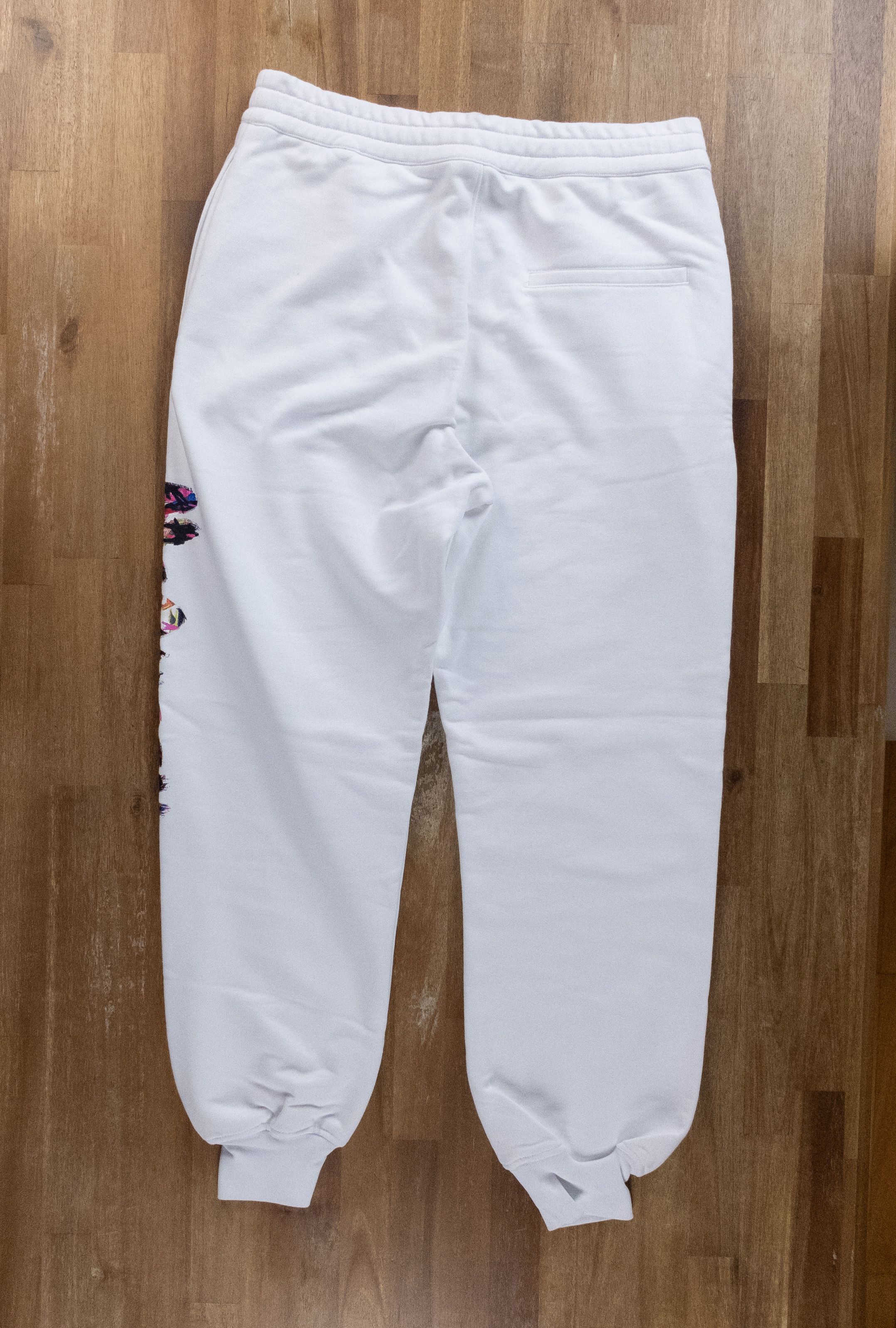 Alexander McQueen ALEXANDER MCQUEEN white graphic logo sweatpants 6 42 q Size 28" / US 6 / IT 42 - 8 Thumbnail