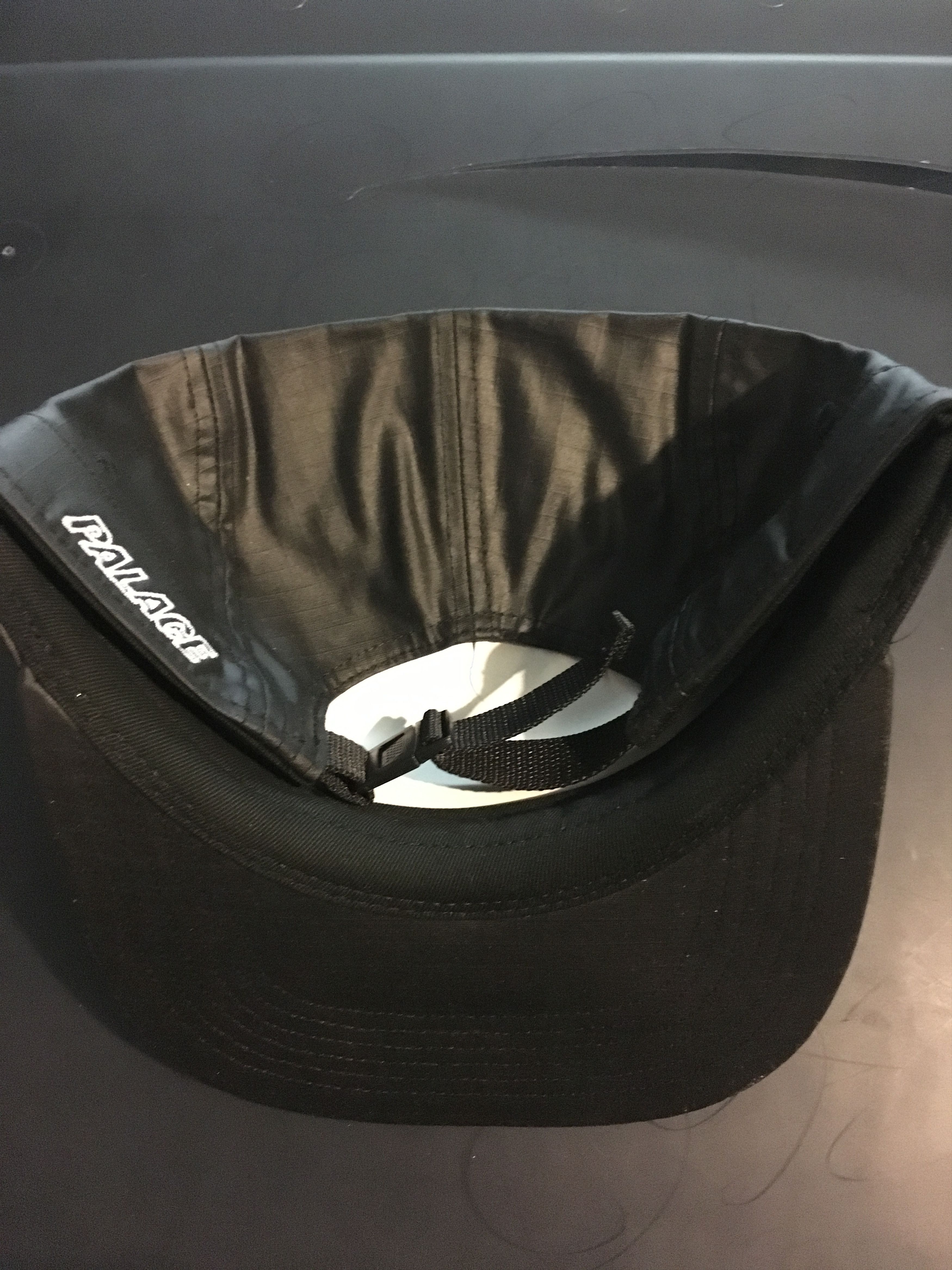 Palace Palace Panel Black Matte Hat Cap Size ONE SIZE - 2 Thumbnail
