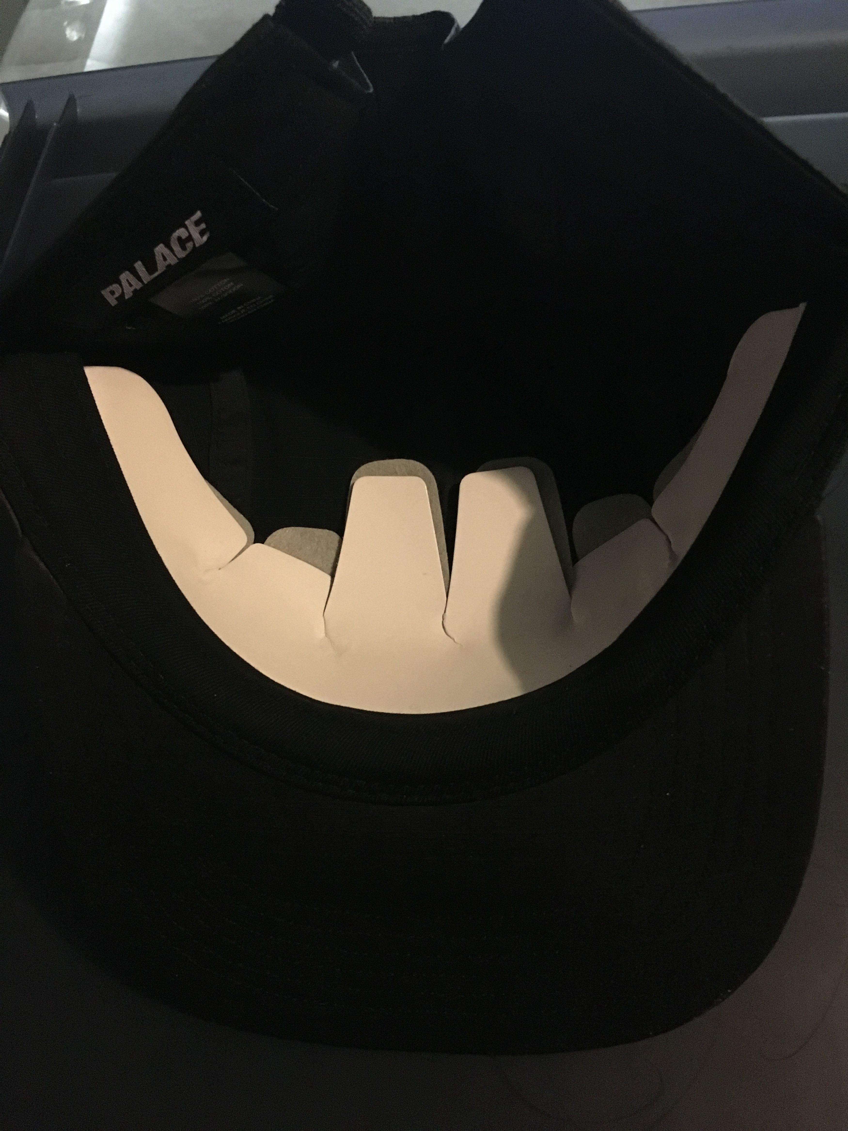 Palace Palace Panel Black Matte Hat Cap Size ONE SIZE - 3 Thumbnail