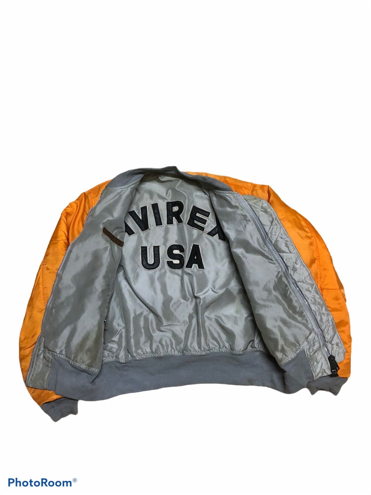 Avirex × Vintage 🔥OFFER TODAY❌BIG SPELLOUT AVIREX BOMBER REVERSIBLE Size US L / EU 52-54 / 3 - 2 Thumbnail