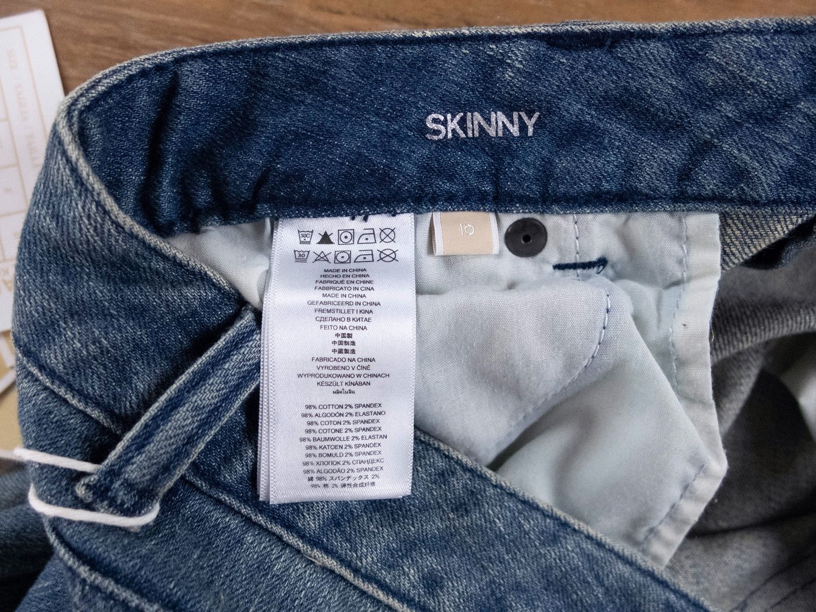 Michael Kors MICHAEL KORS skinny blue sequin back pocket jeans 10 US Size 32" / US 10 / IT 46 - 8 Thumbnail