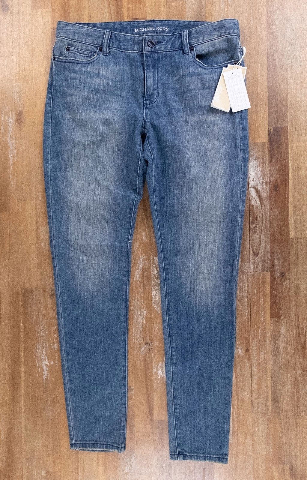 Michael Kors MICHAEL KORS skinny blue sequin back pocket jeans 10 US Size 32" / US 10 / IT 46 - 3 Thumbnail