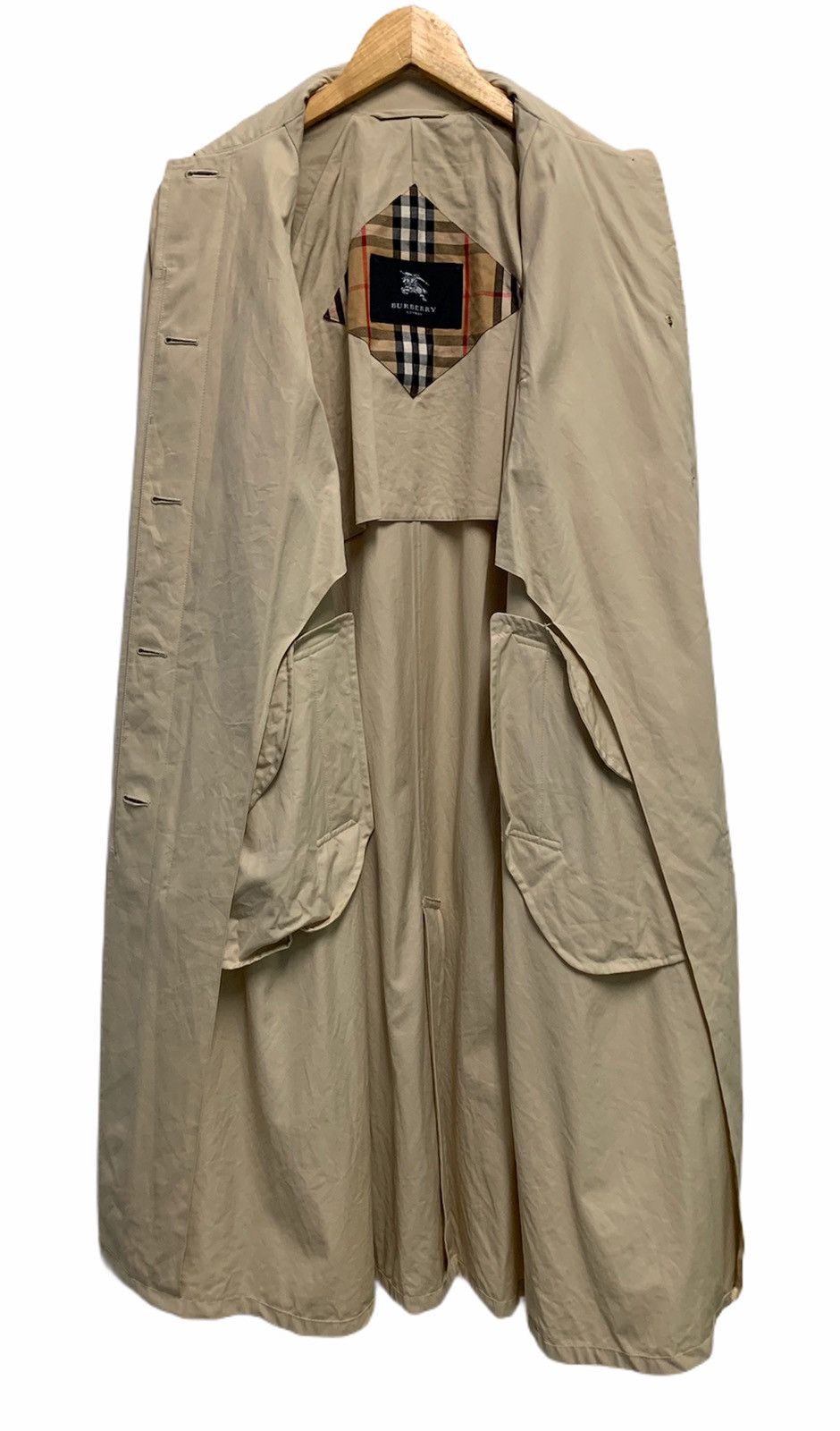 Burberry × Vintage 🔥 Vintage Camden Burberry London Beige Trench Coat Size US M / EU 48-50 / 2 - 4 Thumbnail