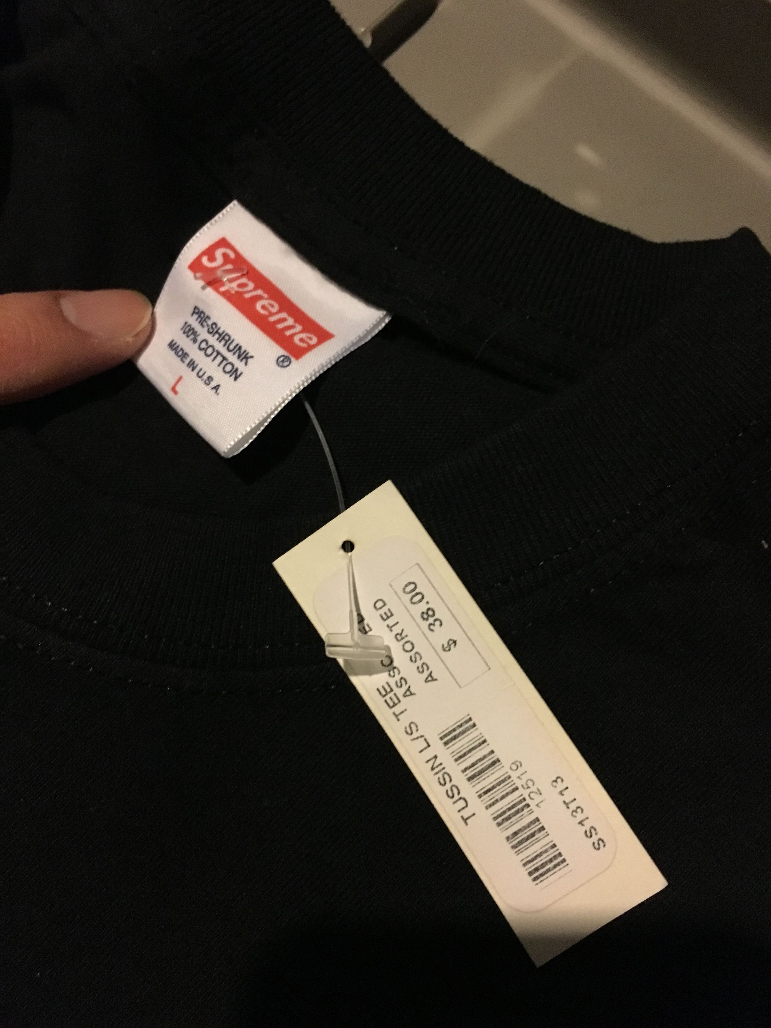 Supreme Supreme Tussin L/S Black Large SS13 Size US L / EU 52-54 / 3 - 2 Thumbnail