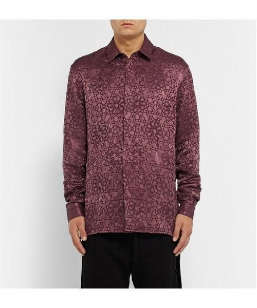 Haider Ackermann Haider Ackermann Linen and Silk Blend Jacquard Shirt Size US XL / EU 56 / 4 - 9 Thumbnail