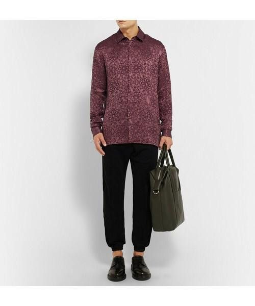 Haider Ackermann Haider Ackermann Linen and Silk Blend Jacquard Shirt Size US XL / EU 56 / 4 - 7 Thumbnail