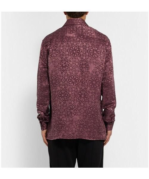 Haider Ackermann Haider Ackermann Linen and Silk Blend Jacquard Shirt Size US XL / EU 56 / 4 - 8 Thumbnail