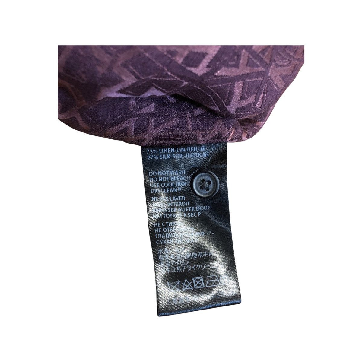 Haider Ackermann Haider Ackermann Linen and Silk Blend Jacquard Shirt Size US XL / EU 56 / 4 - 11 Thumbnail