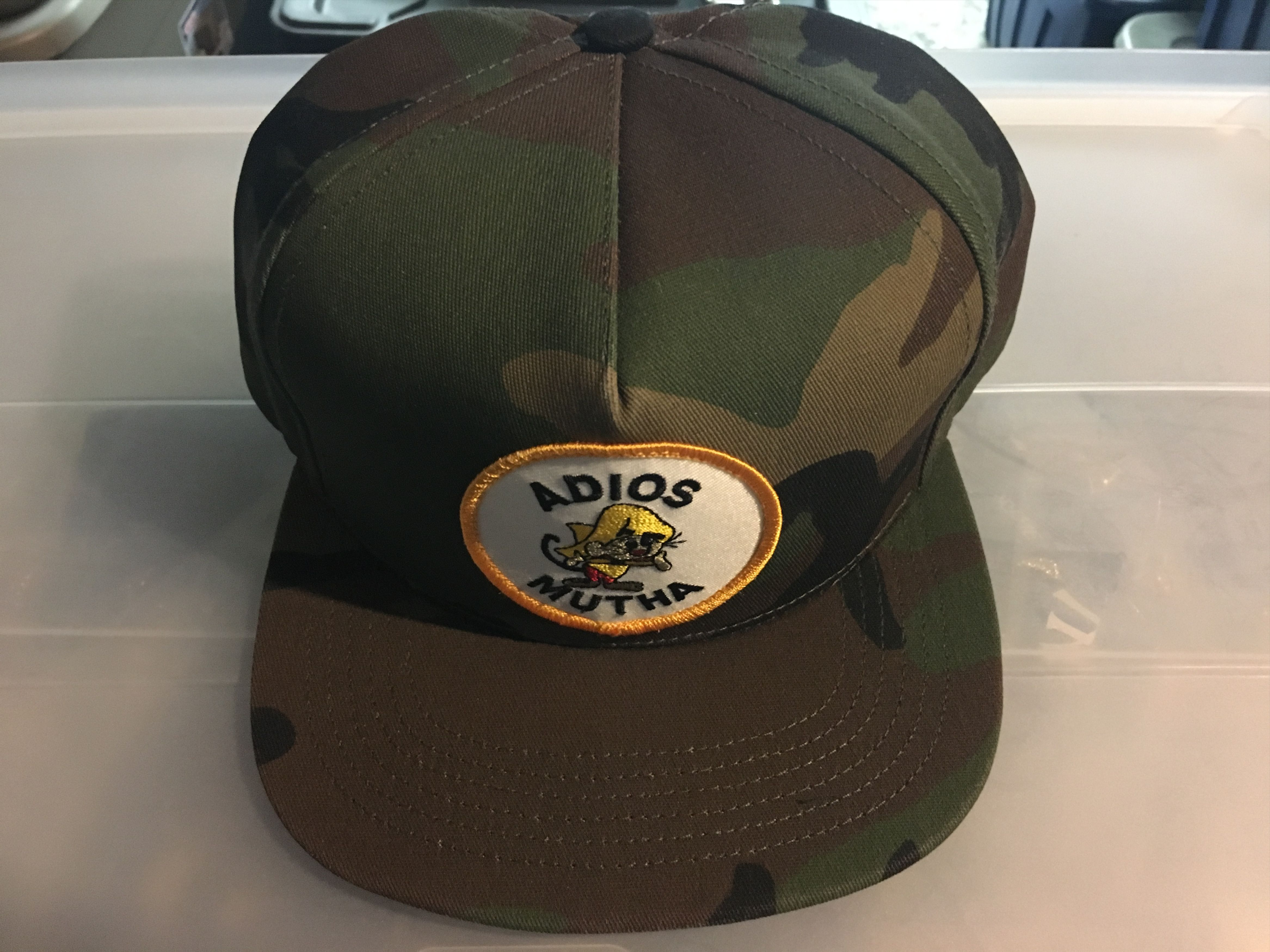 Pre-owned Supreme Adios Mutha Cap Camo Ss13 In Multicolor