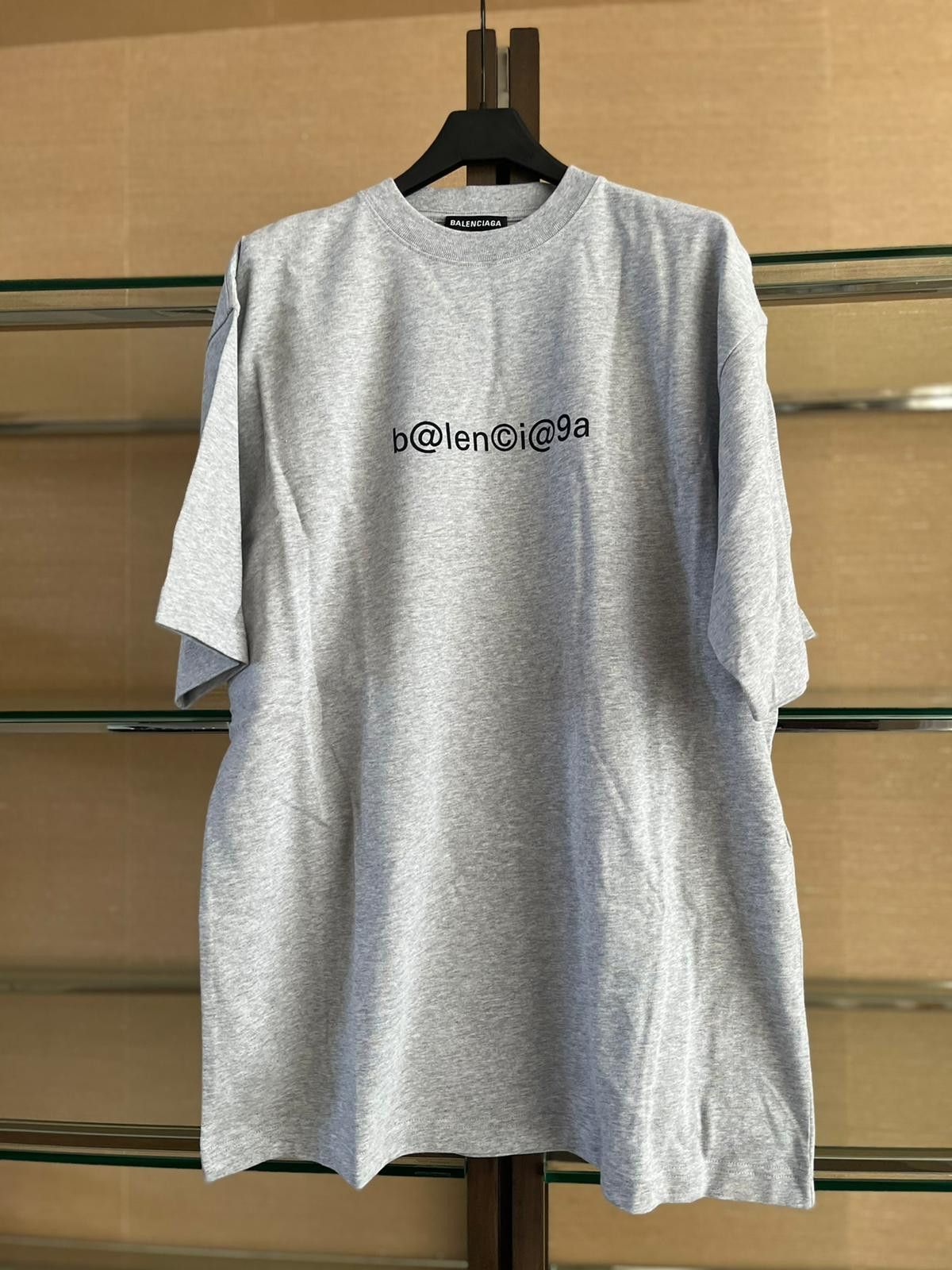 Balenciaga Oversized Symbols T-Shirt SS in Gray Size US XS / EU 42 / 0 - 4 Thumbnail