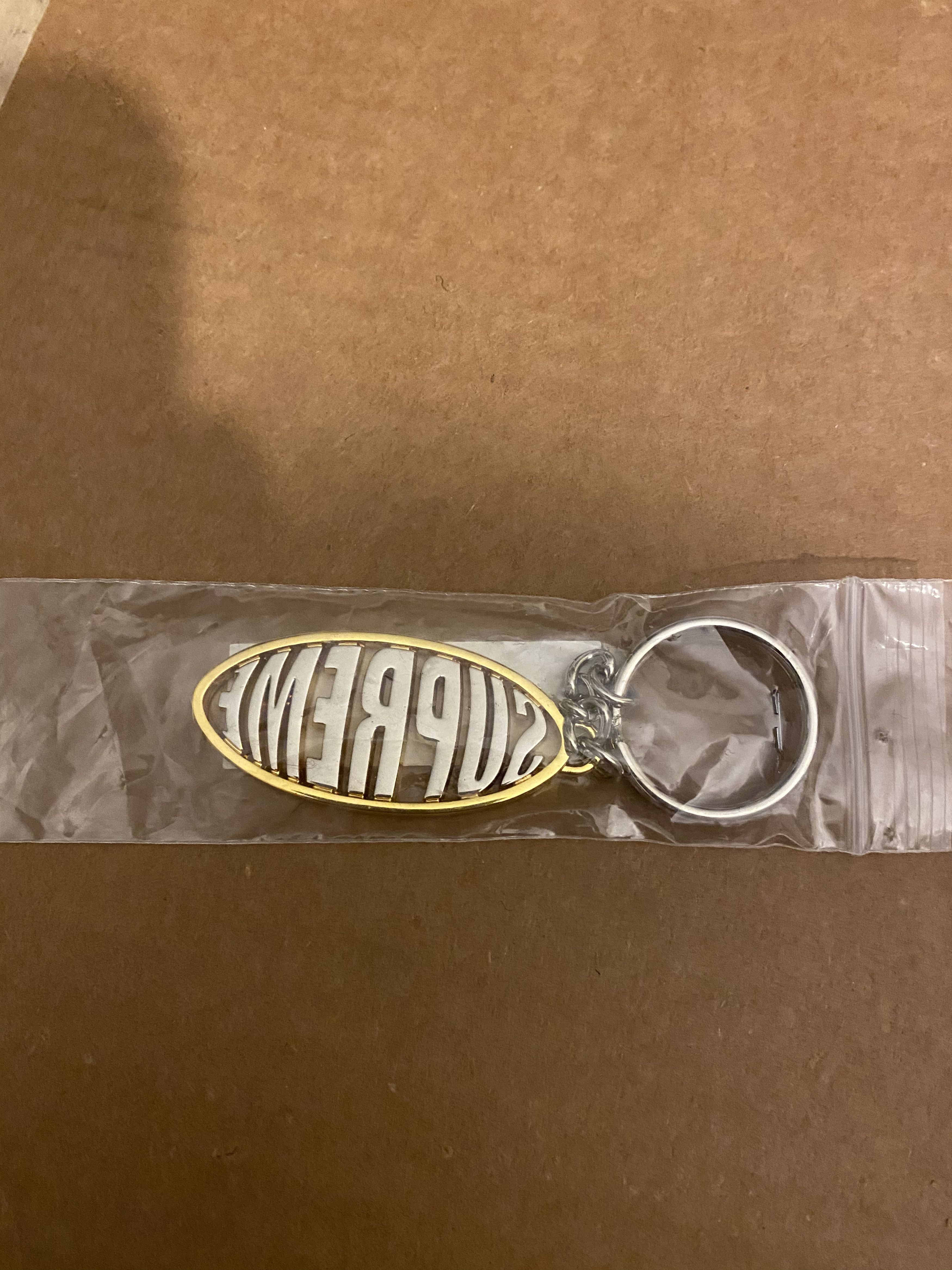 Supreme Oval Logo Keychain