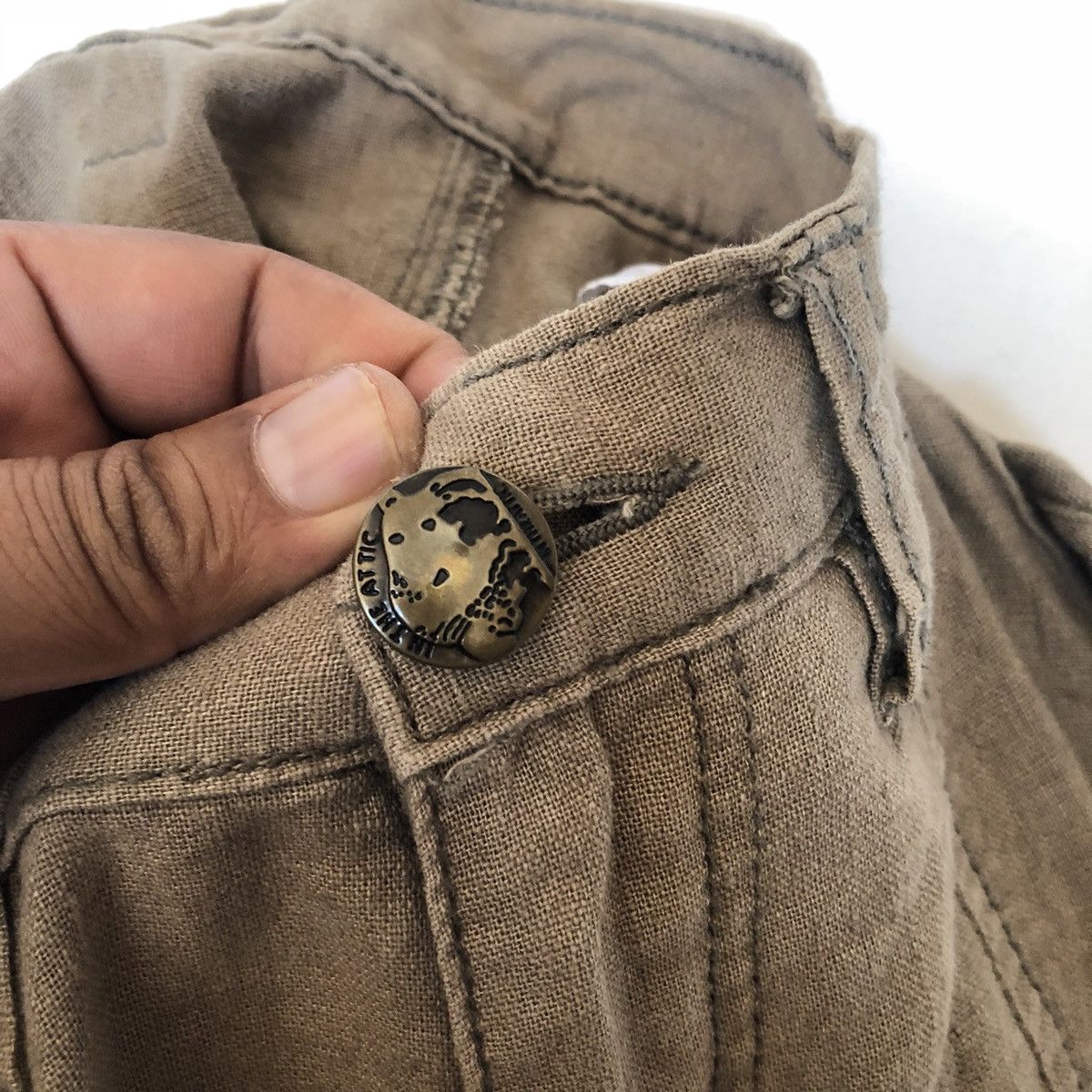Designer Cargo Multi Pocket Zipper Parachute Trousers Pants Size US 34 / EU 50 - 6 Thumbnail