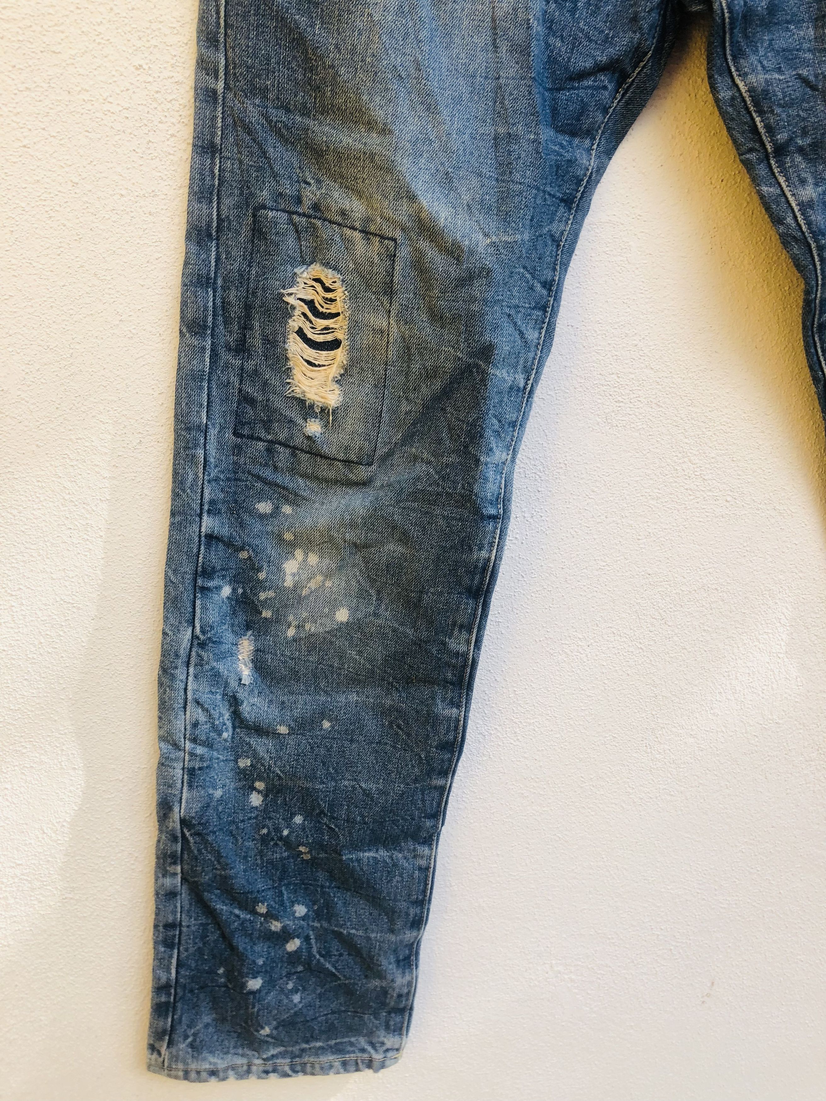 Japanese Brand × Vintage Vintage Distressed Japanese Designed Fashion Style Denim Size US 31 - 5 Thumbnail