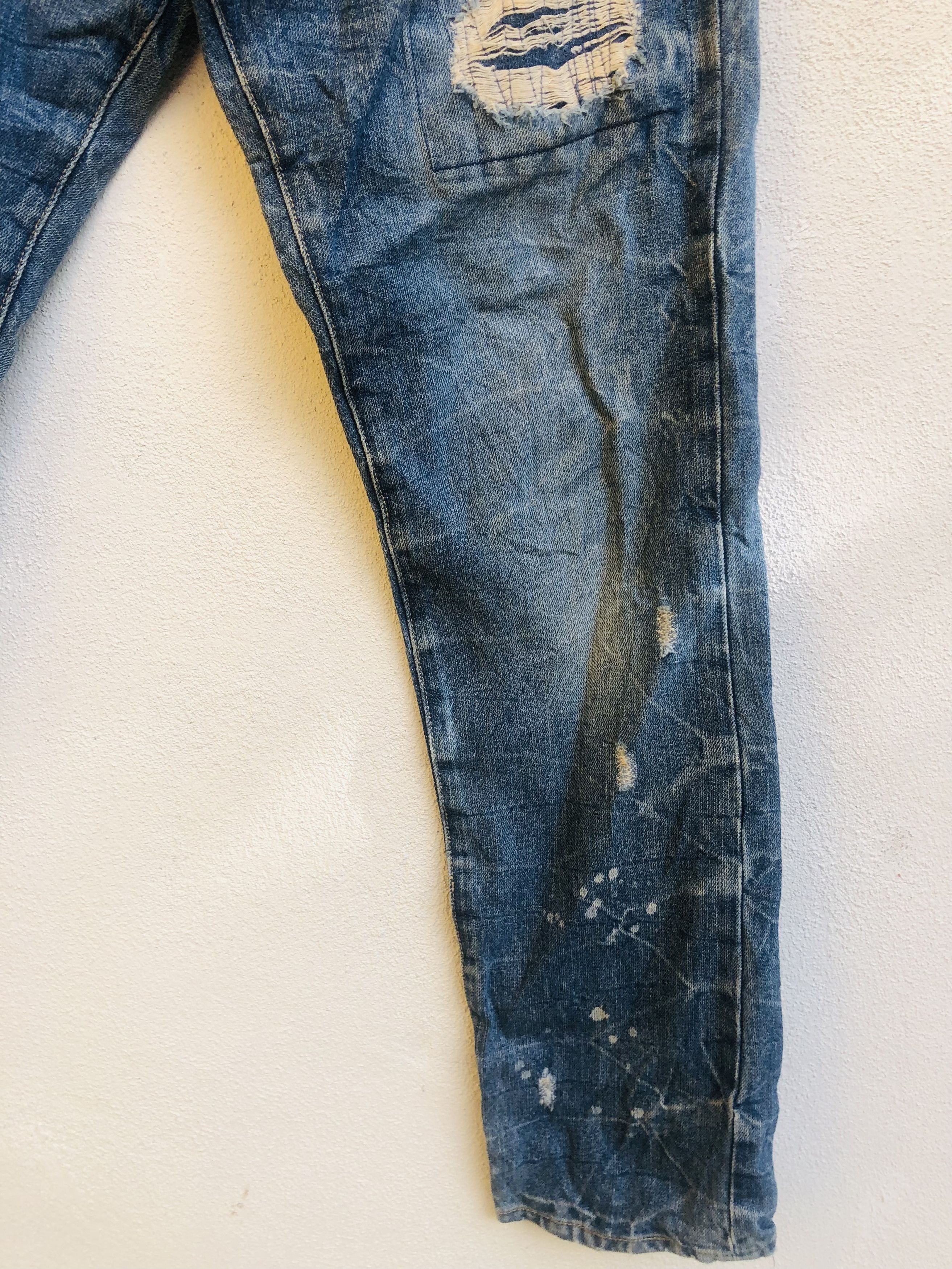 Japanese Brand × Vintage Vintage Distressed Japanese Designed Fashion Style Denim Size US 31 - 4 Thumbnail