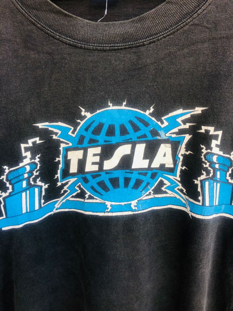 Band Tees × Vintage Vintage Tesla Replugged Band Music Shirt Size US XL / EU 56 / 4 - 4 Thumbnail