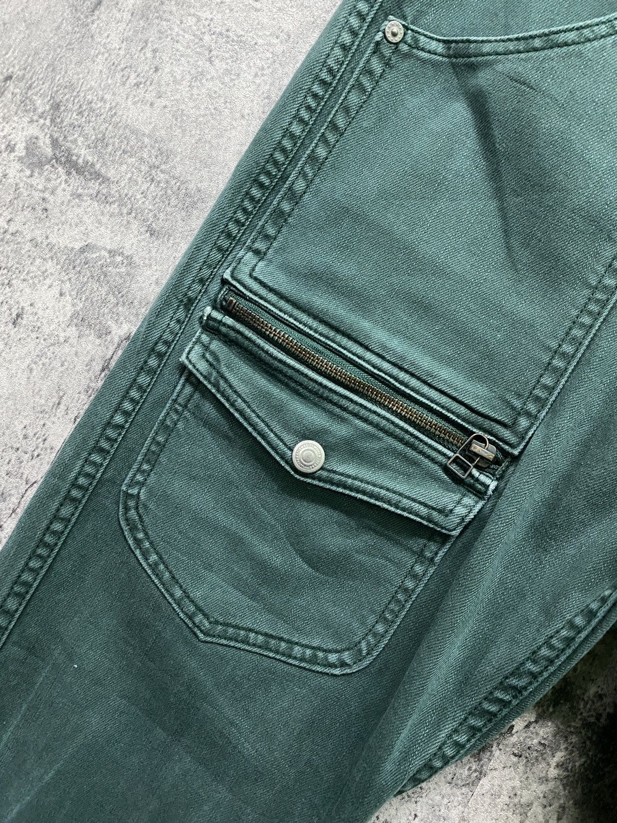 Japanese Brand × Takeo Kikuchi TAKEO KIKUCHI Bush Pants Green faded Pants Size US 34 / EU 50 - 9 Thumbnail