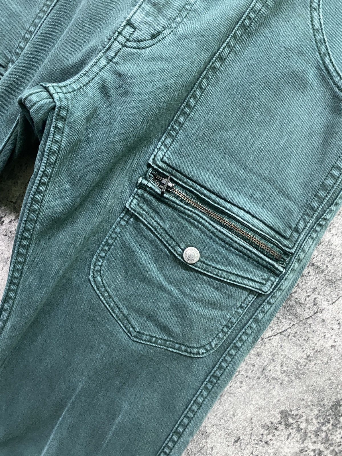 Japanese Brand × Takeo Kikuchi TAKEO KIKUCHI Bush Pants Green faded Pants Size US 34 / EU 50 - 10 Thumbnail