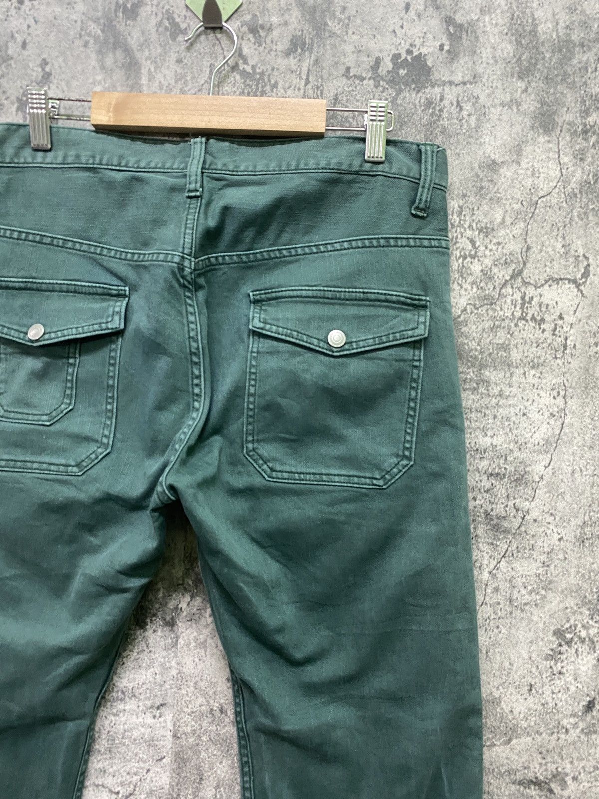 Japanese Brand × Takeo Kikuchi TAKEO KIKUCHI Bush Pants Green faded Pants Size US 34 / EU 50 - 14 Thumbnail