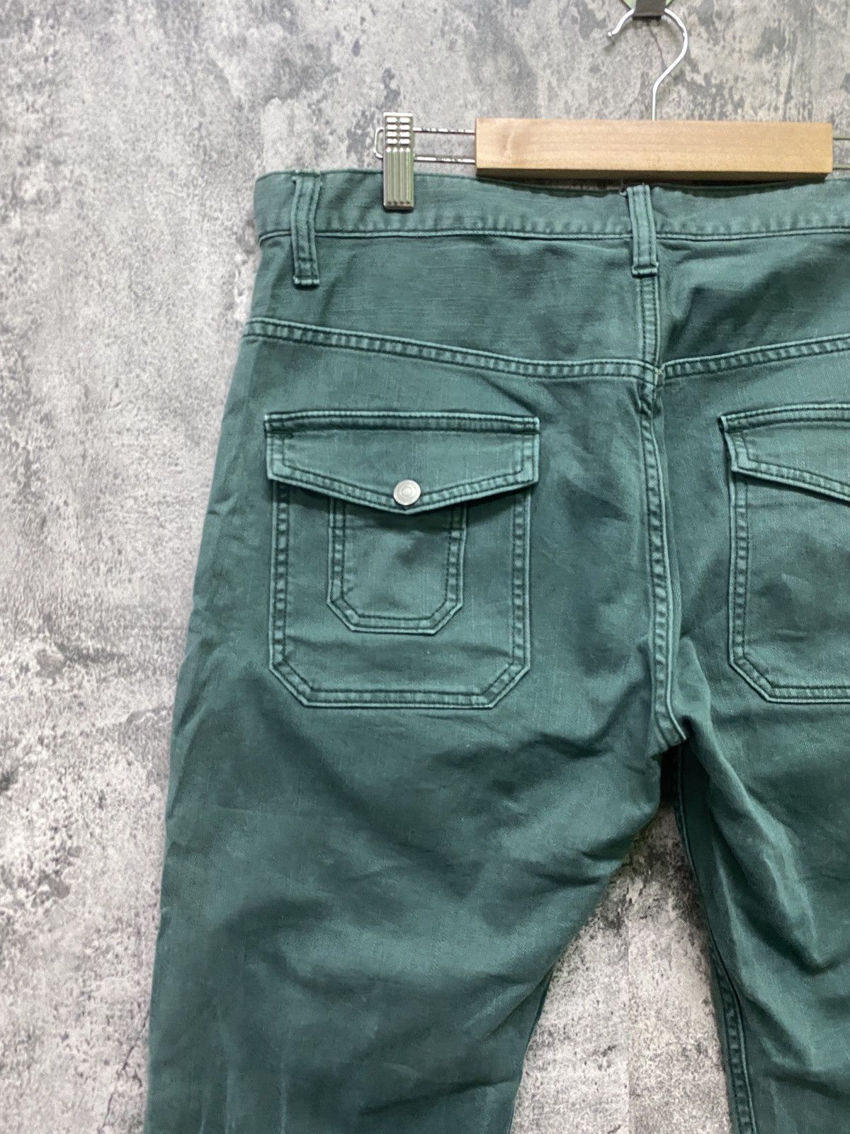 Japanese Brand × Takeo Kikuchi TAKEO KIKUCHI Bush Pants Green faded Pants Size US 34 / EU 50 - 13 Thumbnail
