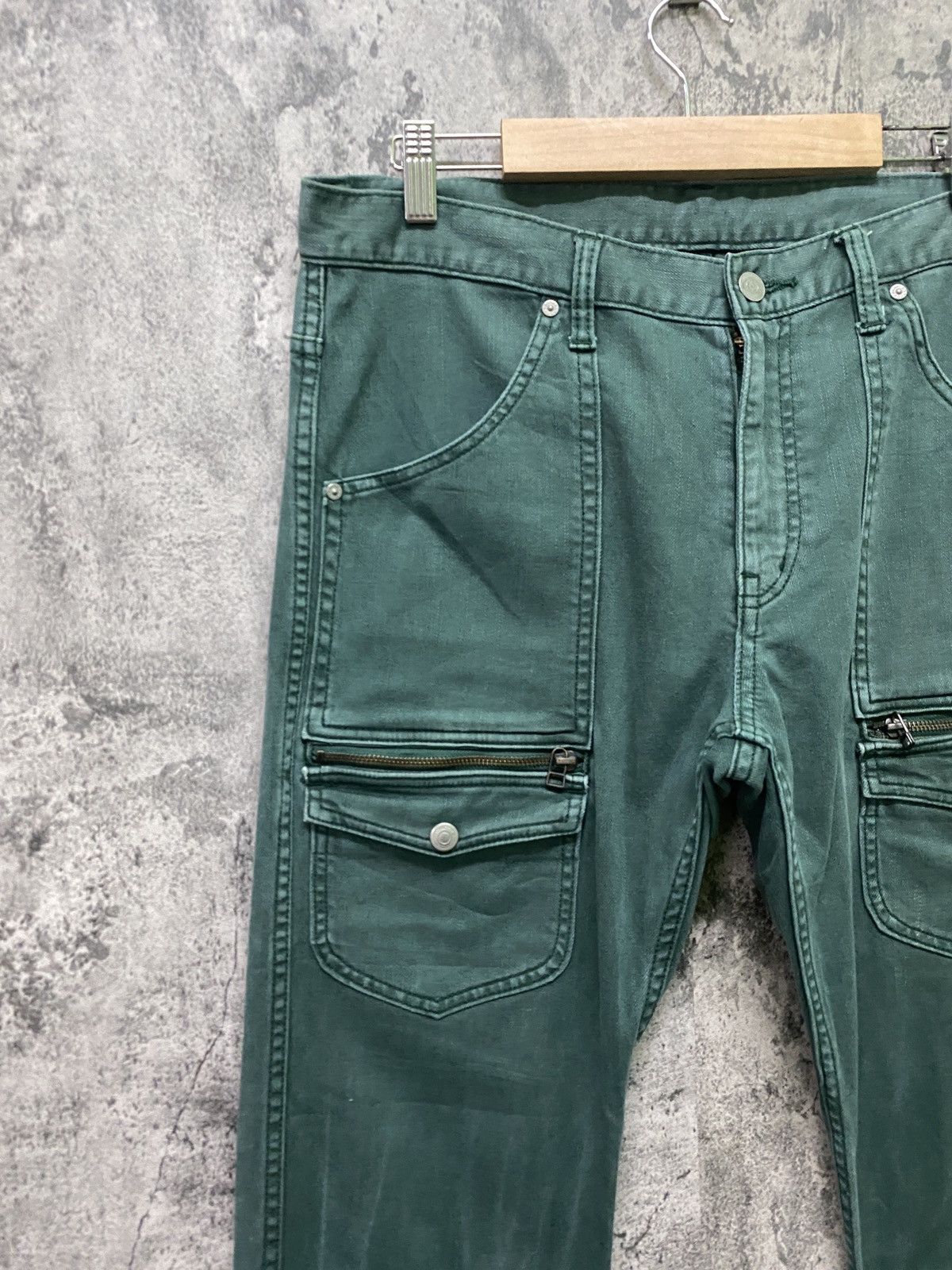 Japanese Brand × Takeo Kikuchi TAKEO KIKUCHI Bush Pants Green faded Pants Size US 34 / EU 50 - 4 Thumbnail
