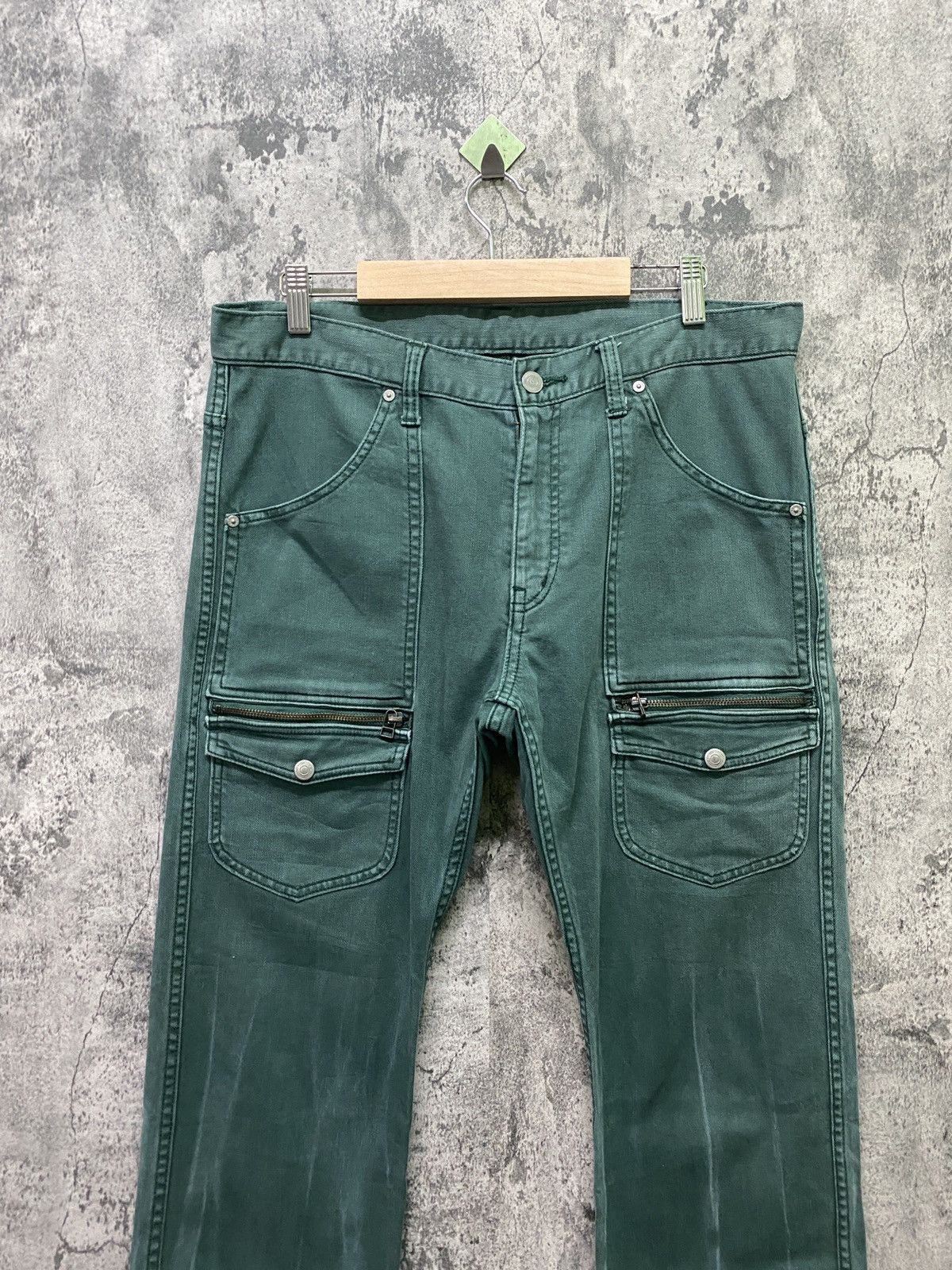 Japanese Brand × Takeo Kikuchi TAKEO KIKUCHI Bush Pants Green faded Pants Size US 34 / EU 50 - 3 Thumbnail