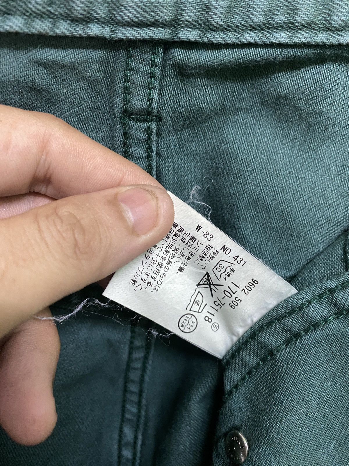 Japanese Brand × Takeo Kikuchi TAKEO KIKUCHI Bush Pants Green faded Pants Size US 34 / EU 50 - 19 Thumbnail