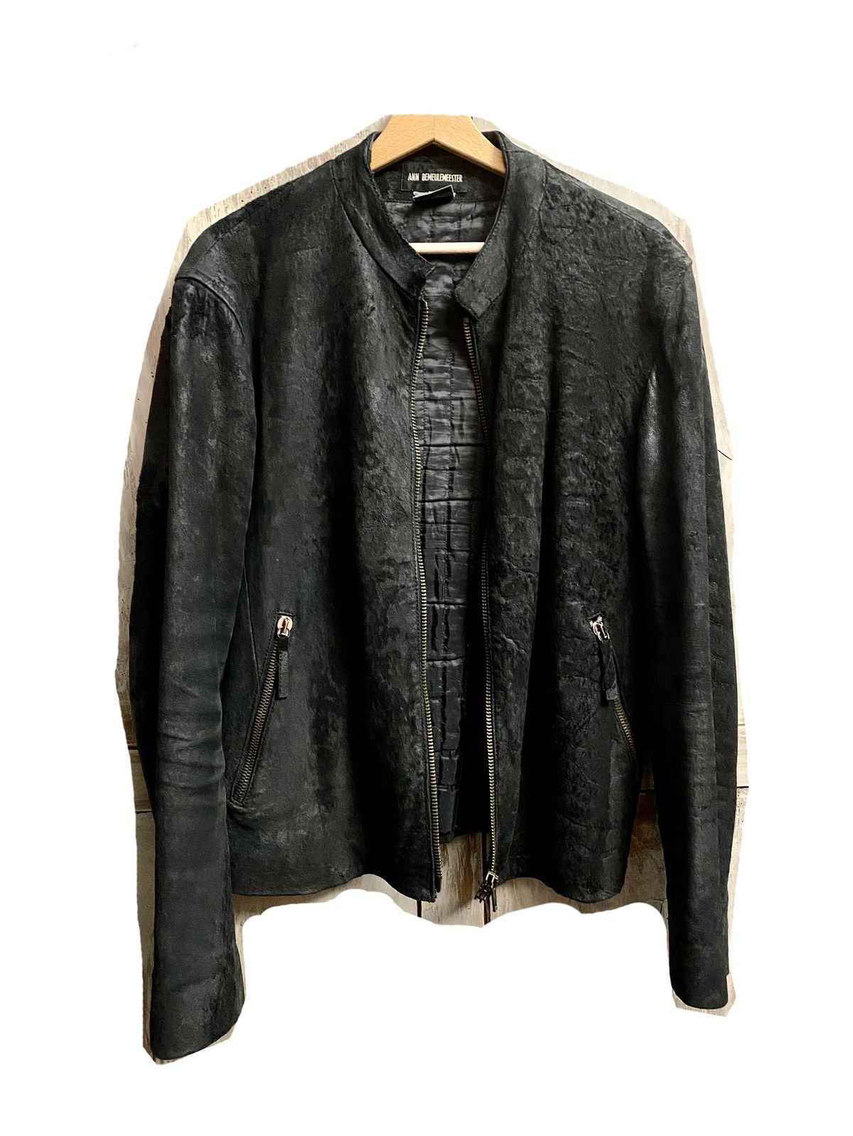 Ann Demeulemeester Ann Demeulemeester vintage 2000 leather jacket XS black Size US XS / EU 42 / 0 - 2 Thumbnail